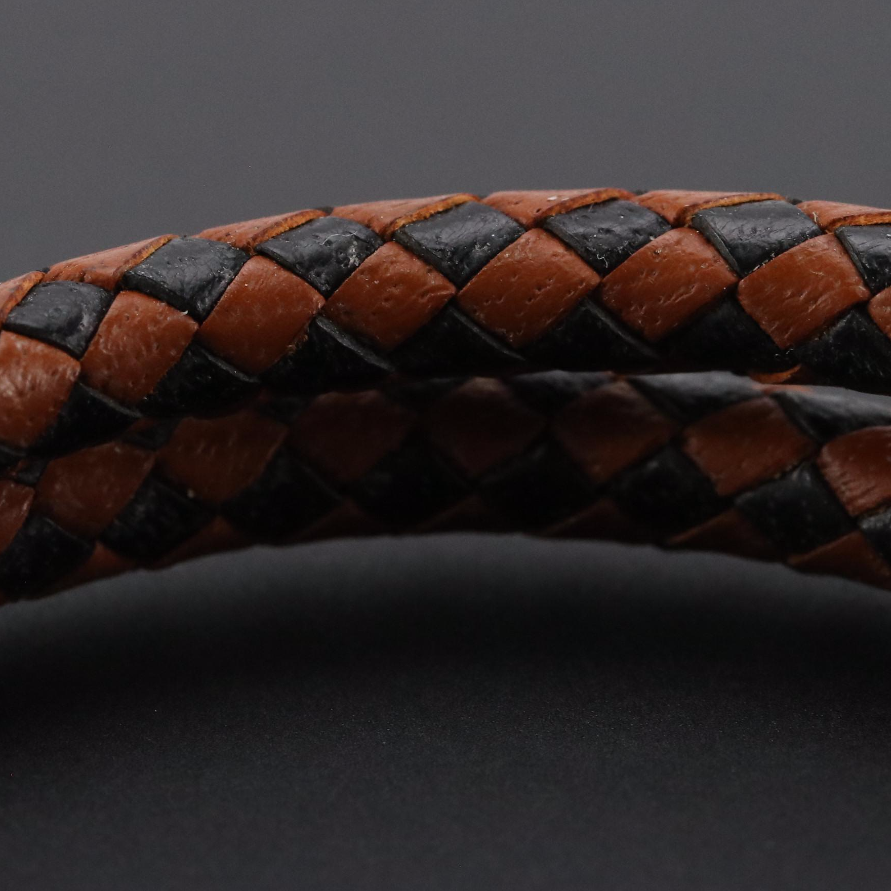Hermès Jumbo Hook Braided Swift Leather Double Tour Bracelet