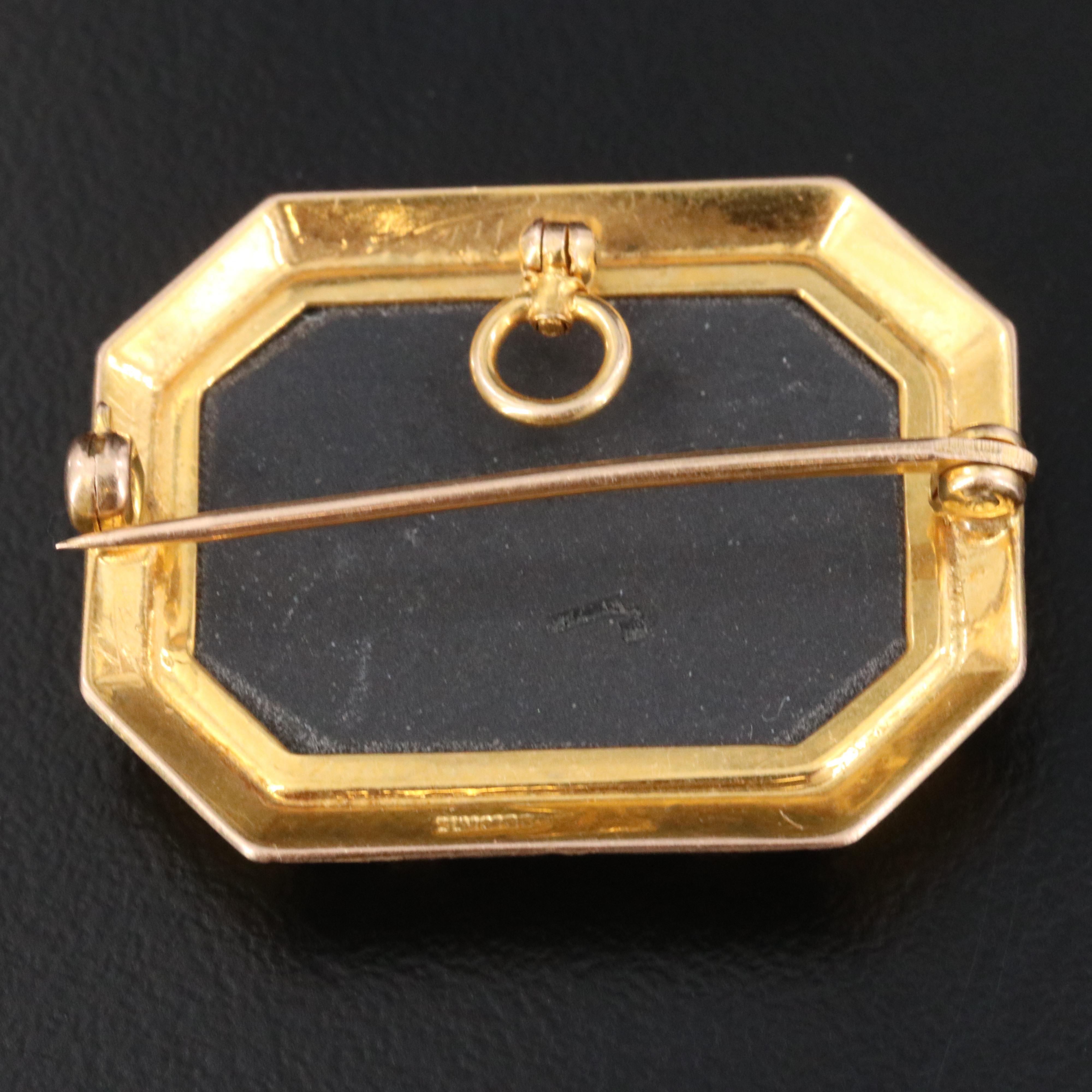 Wedgwood 10K Cameo Pendant/Brooch