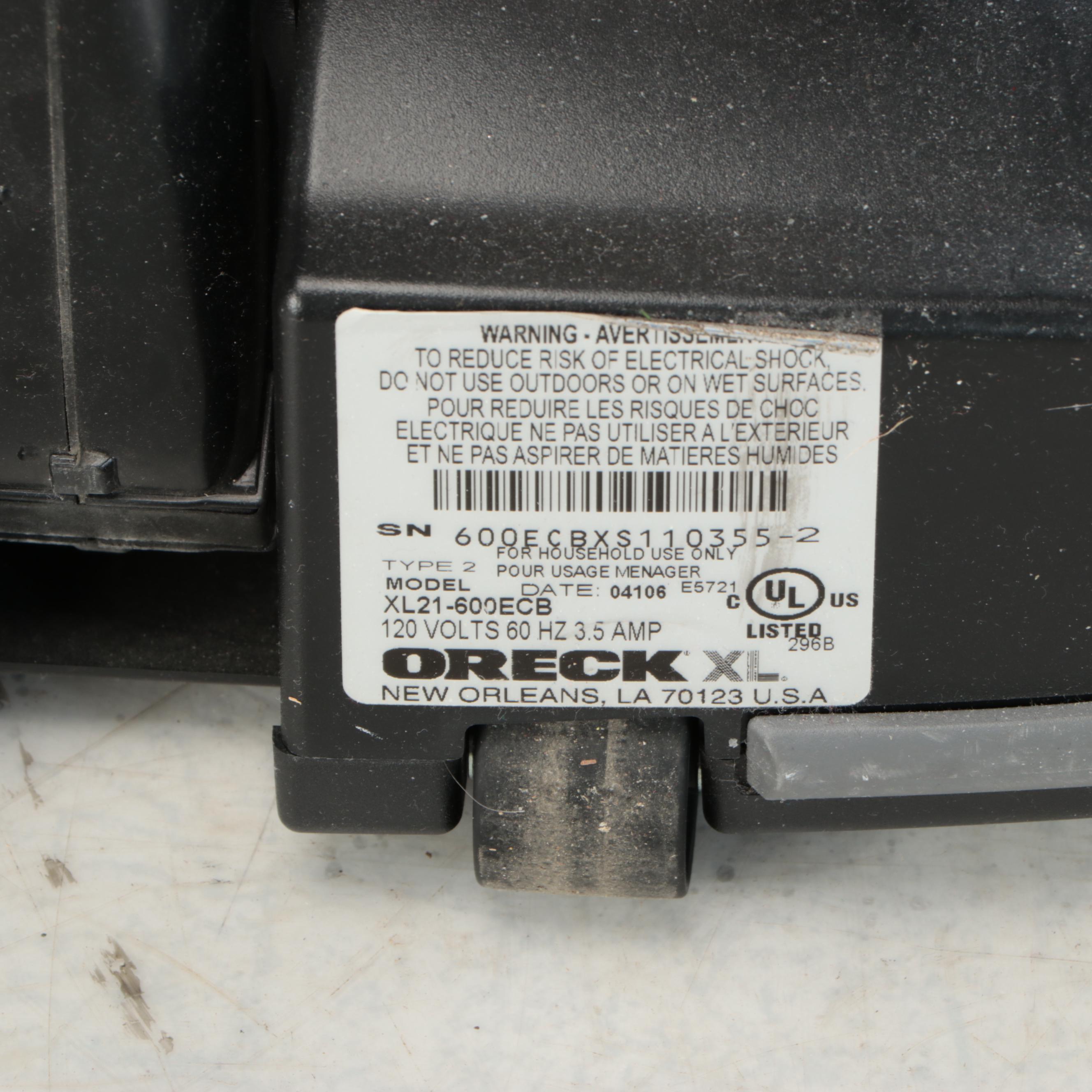 Oreck XL 21 Bag Vacuum Cleaner, Early 21st Century