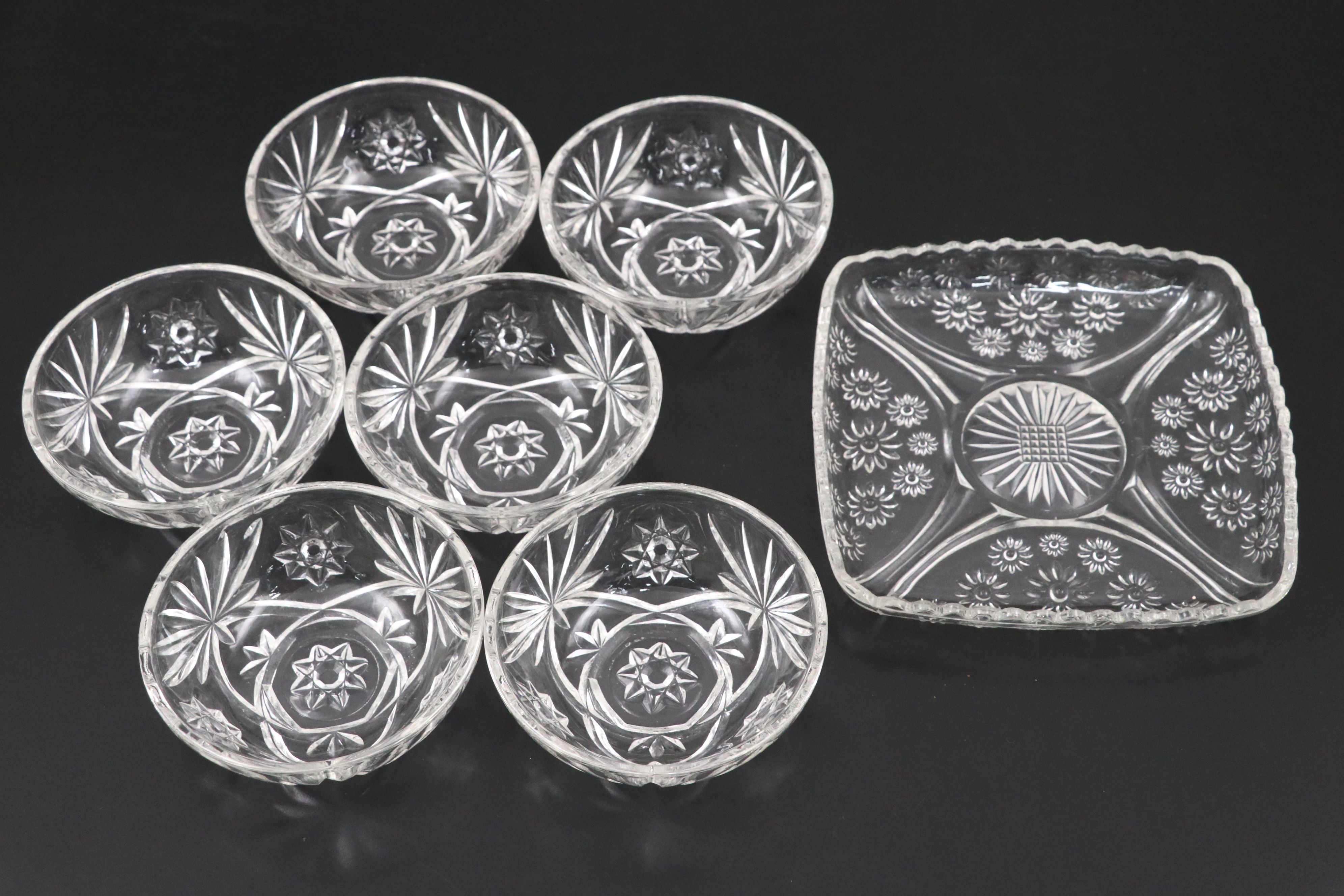 American Brilliant Cut Crystal and Glass Table Accessories