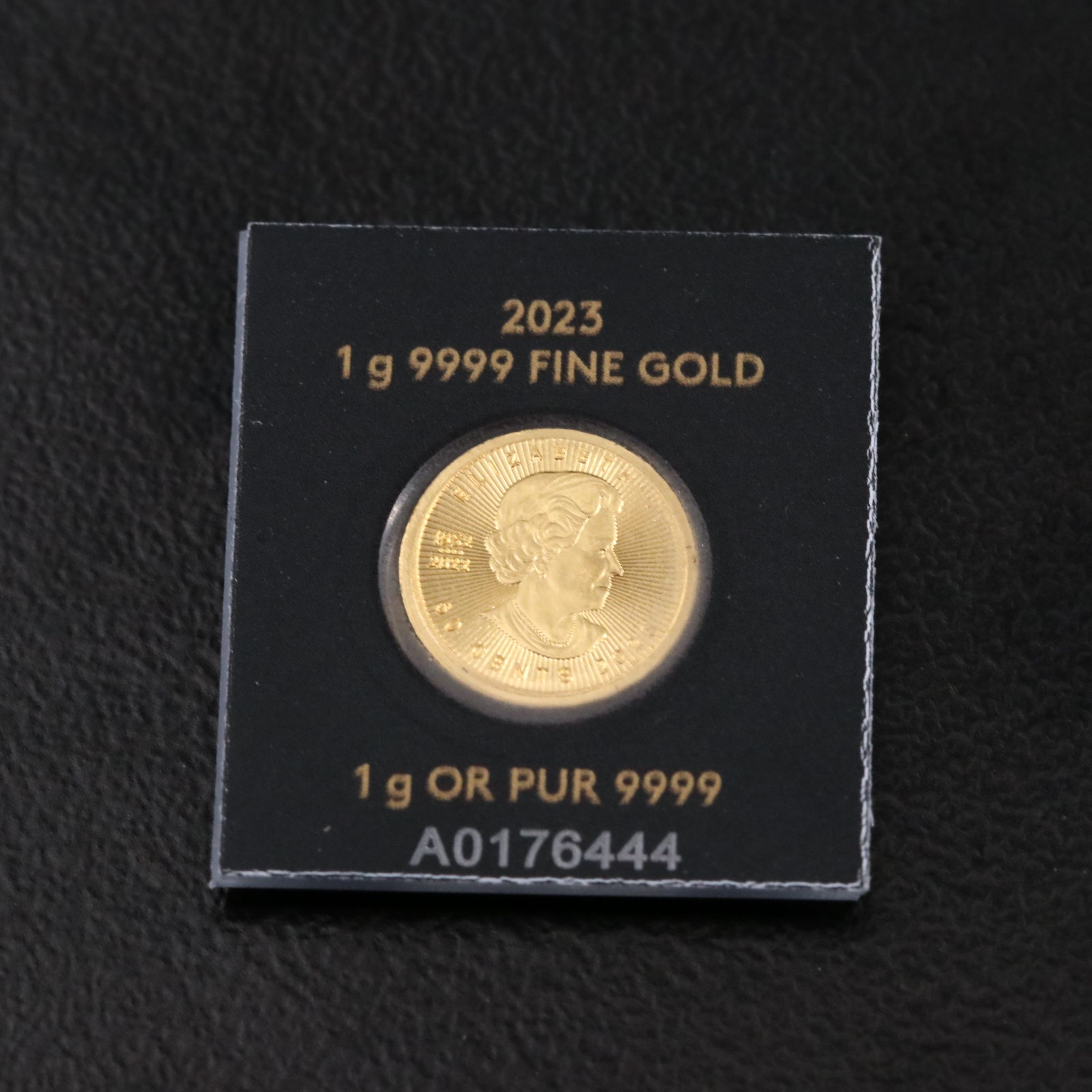 2023 Canada Fifty Cents One Gram Gold Maple Leaf Coin