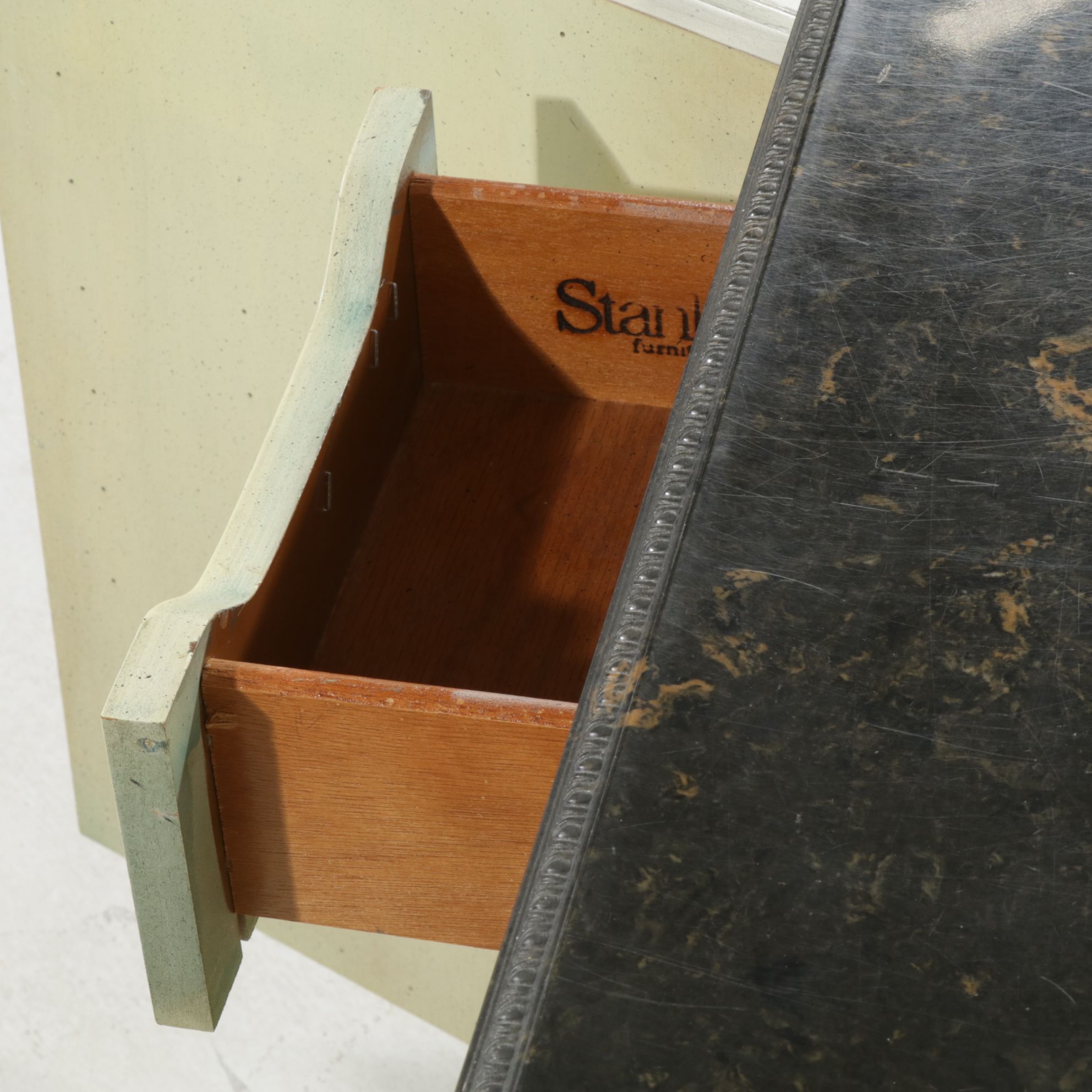 Stanley Furniture Spanish Baroque Cabinet with Faux Stone Top