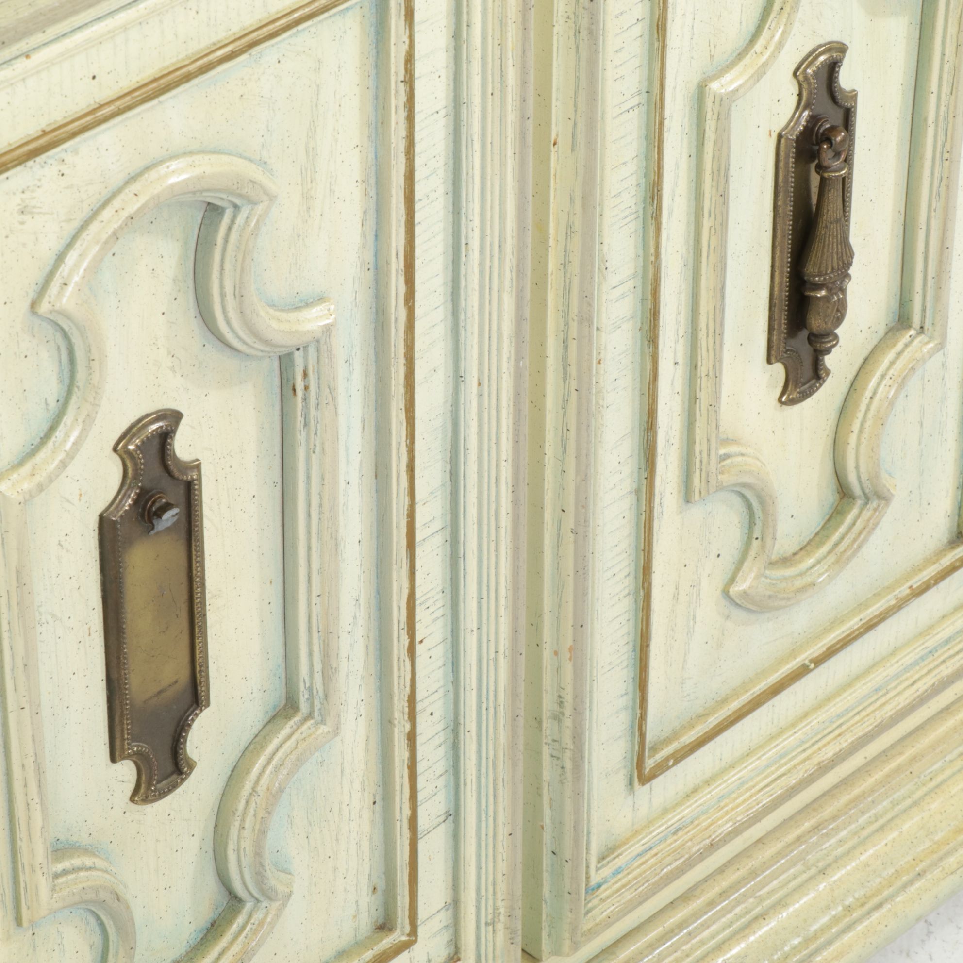Stanley Furniture Spanish Baroque Cabinet with Faux Stone Top