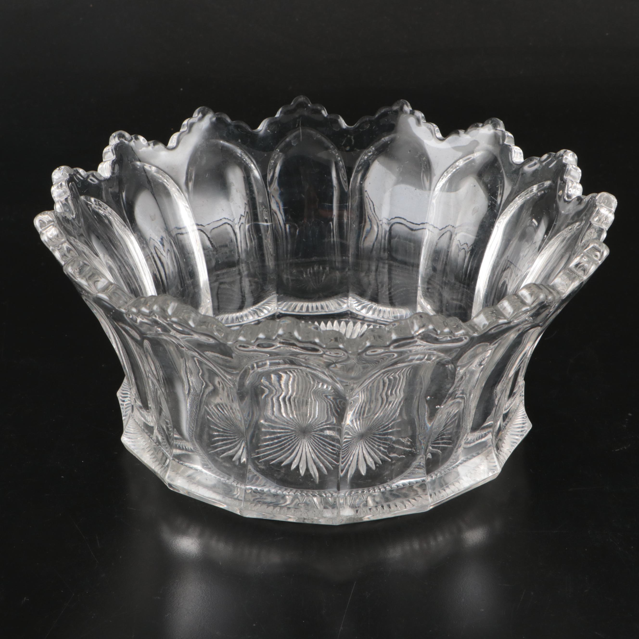 Indiana Glass "Pretzel Clear" Cheese Plates and Other Glass Serveware