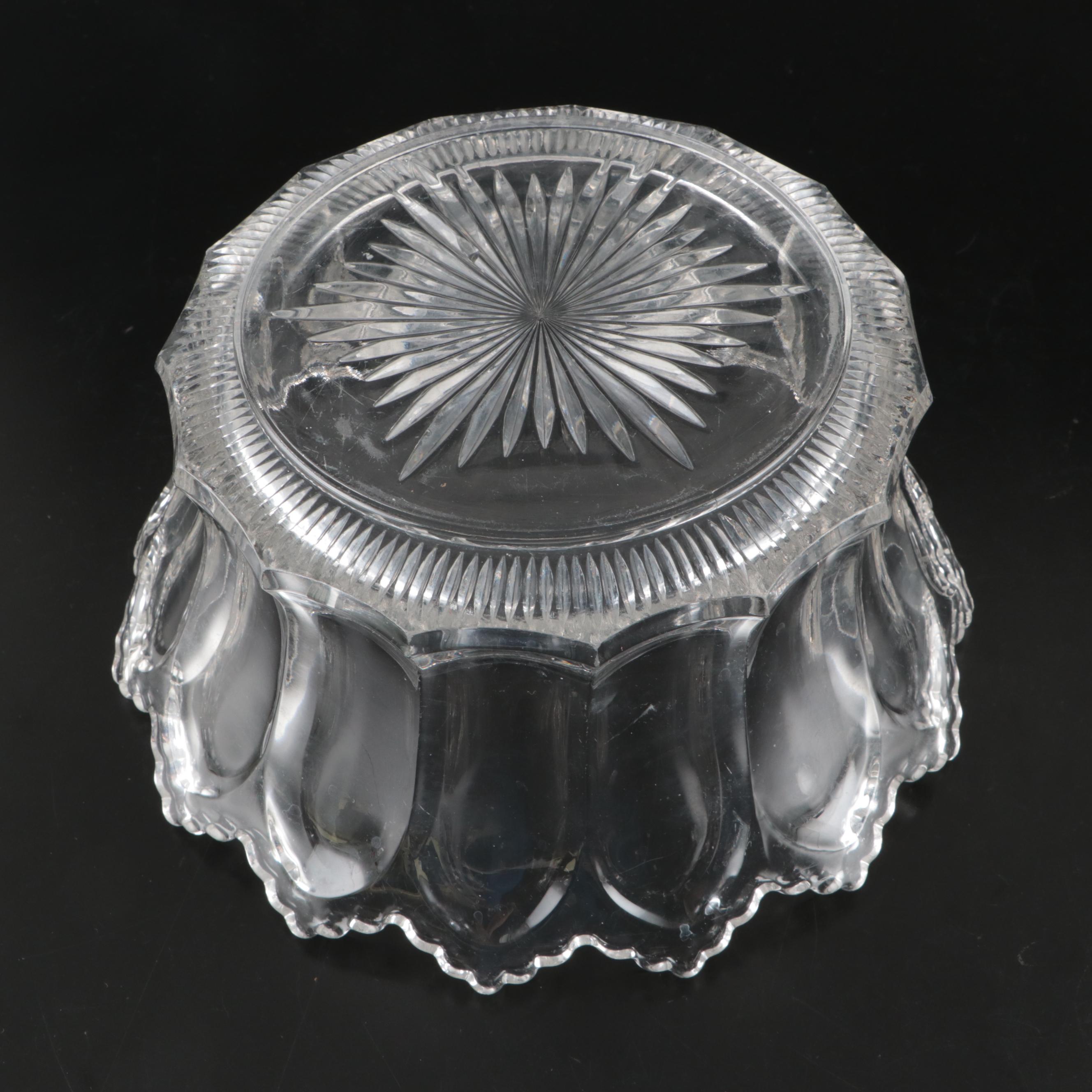 Indiana Glass "Pretzel Clear" Cheese Plates and Other Glass Serveware