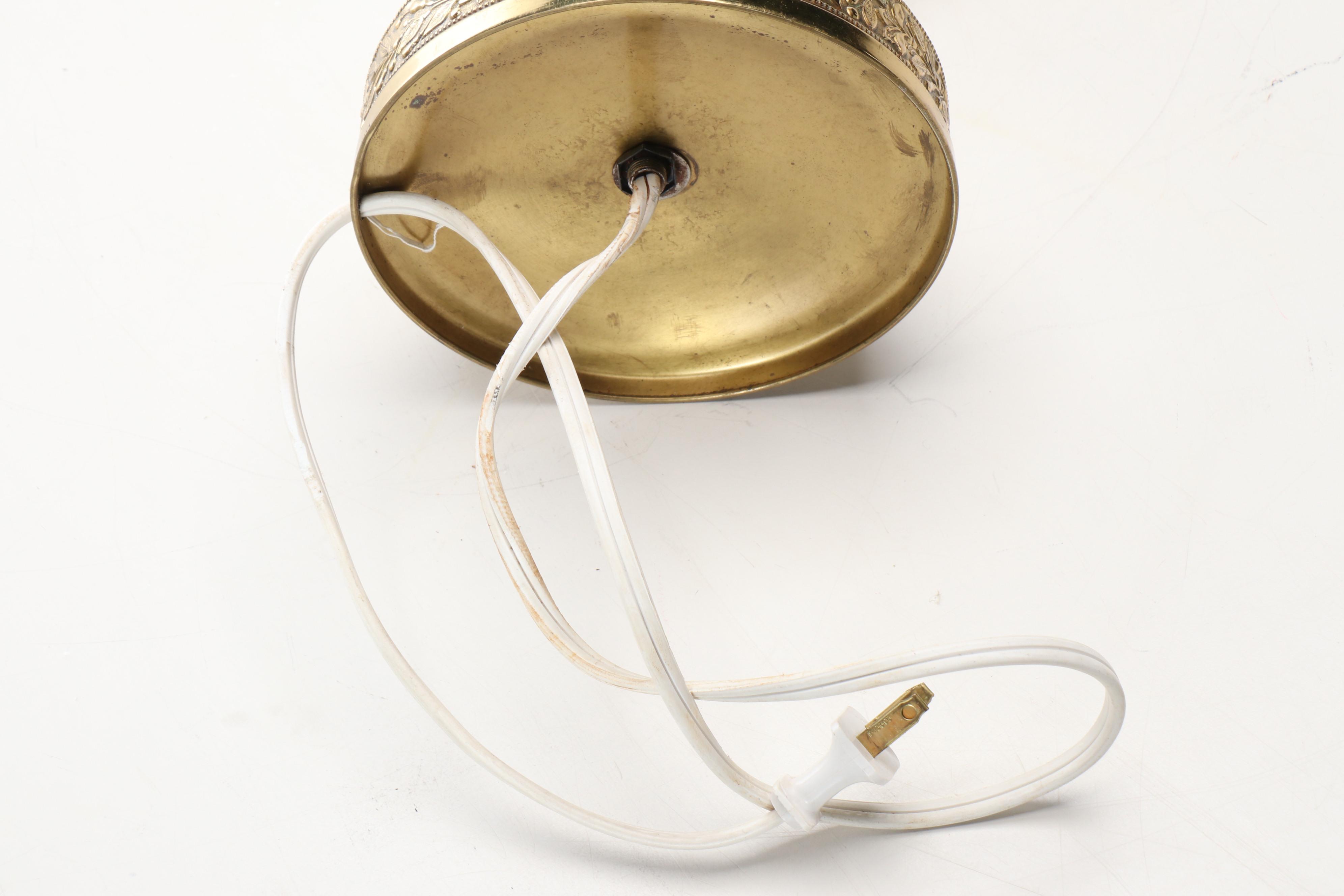 Italian Openwork Capdimonte Neoclassical Style Table Lamps