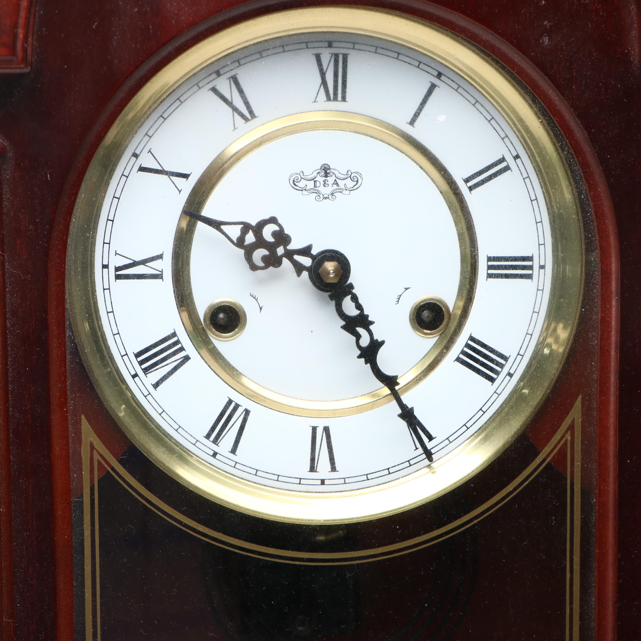 D & A Mechanical Pendulum Wood Wall Clock