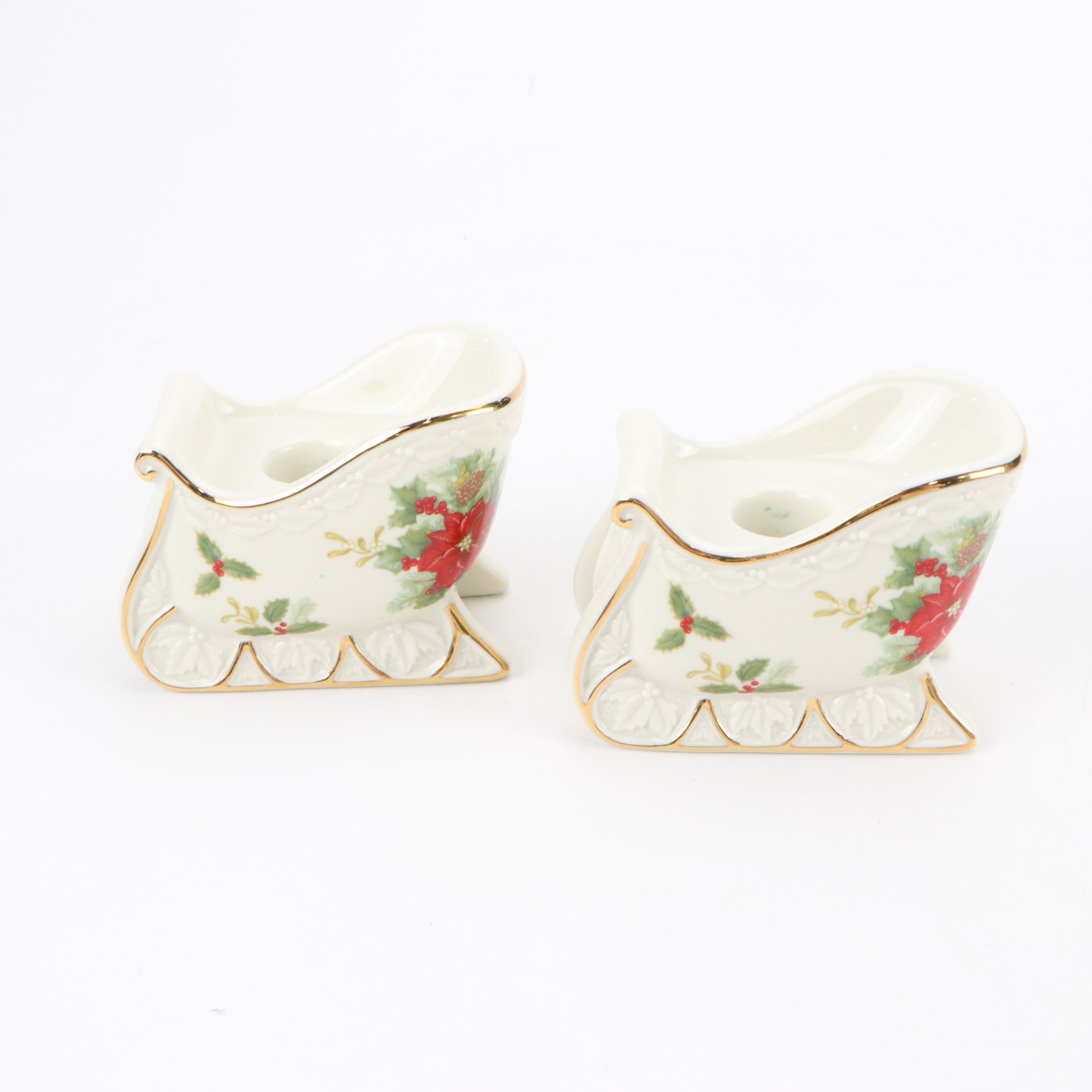 Mikasa "Holiday Bloom" Porcelain Candle Holders with More Christmas Décor