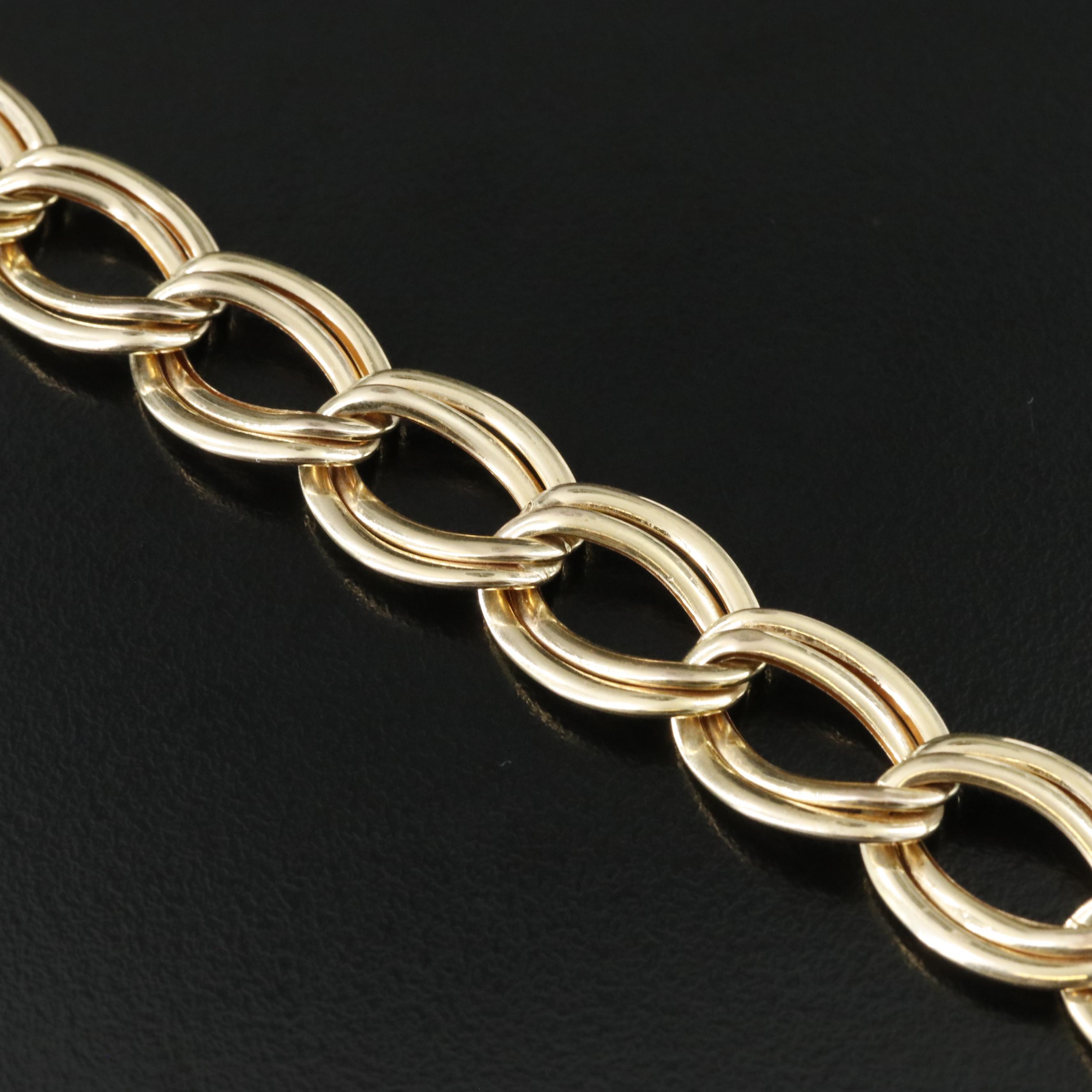 Italian 14K Garibaldi Chain Bracelet