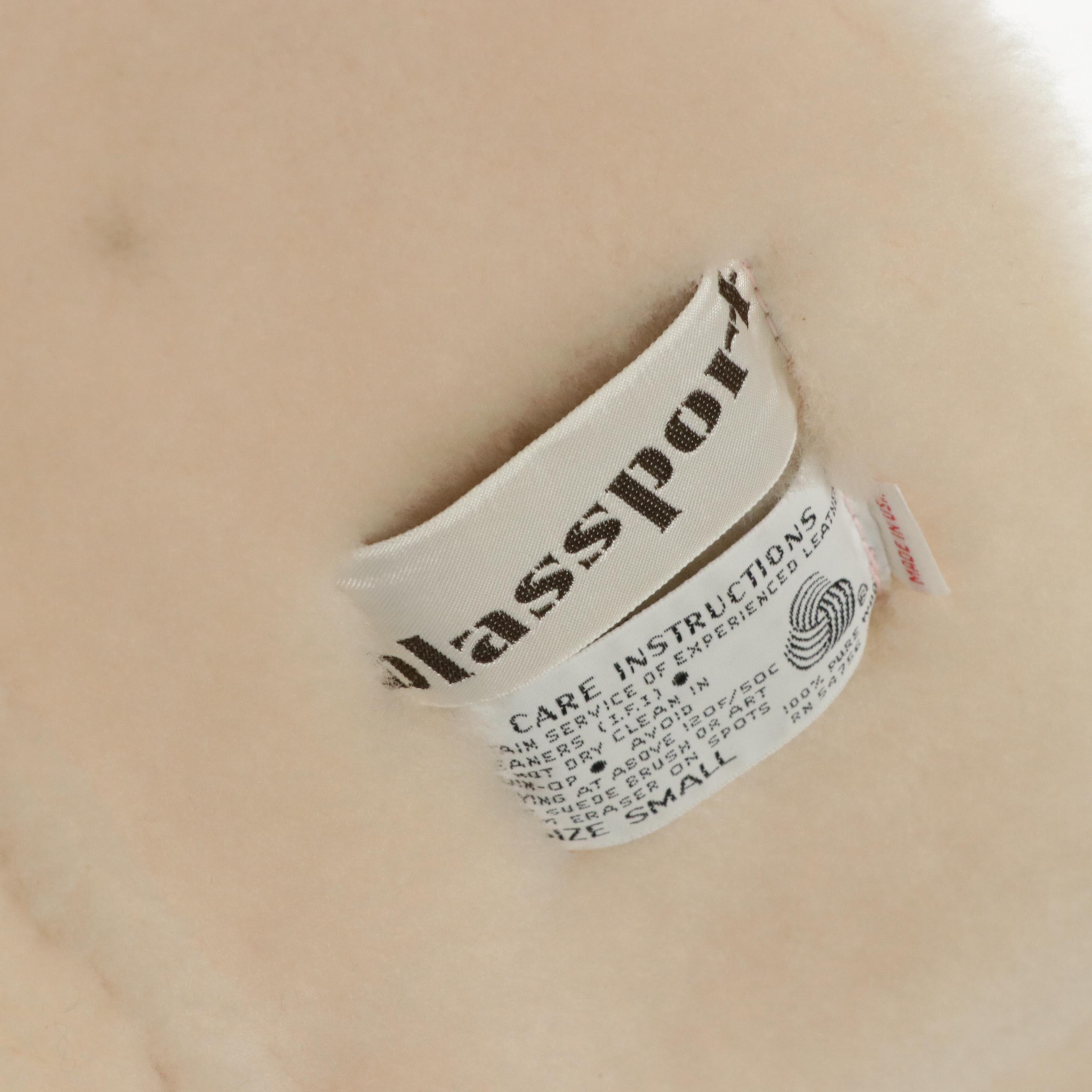 Blassport Vintage Baby Pink Shearling Shawl Collar Coat