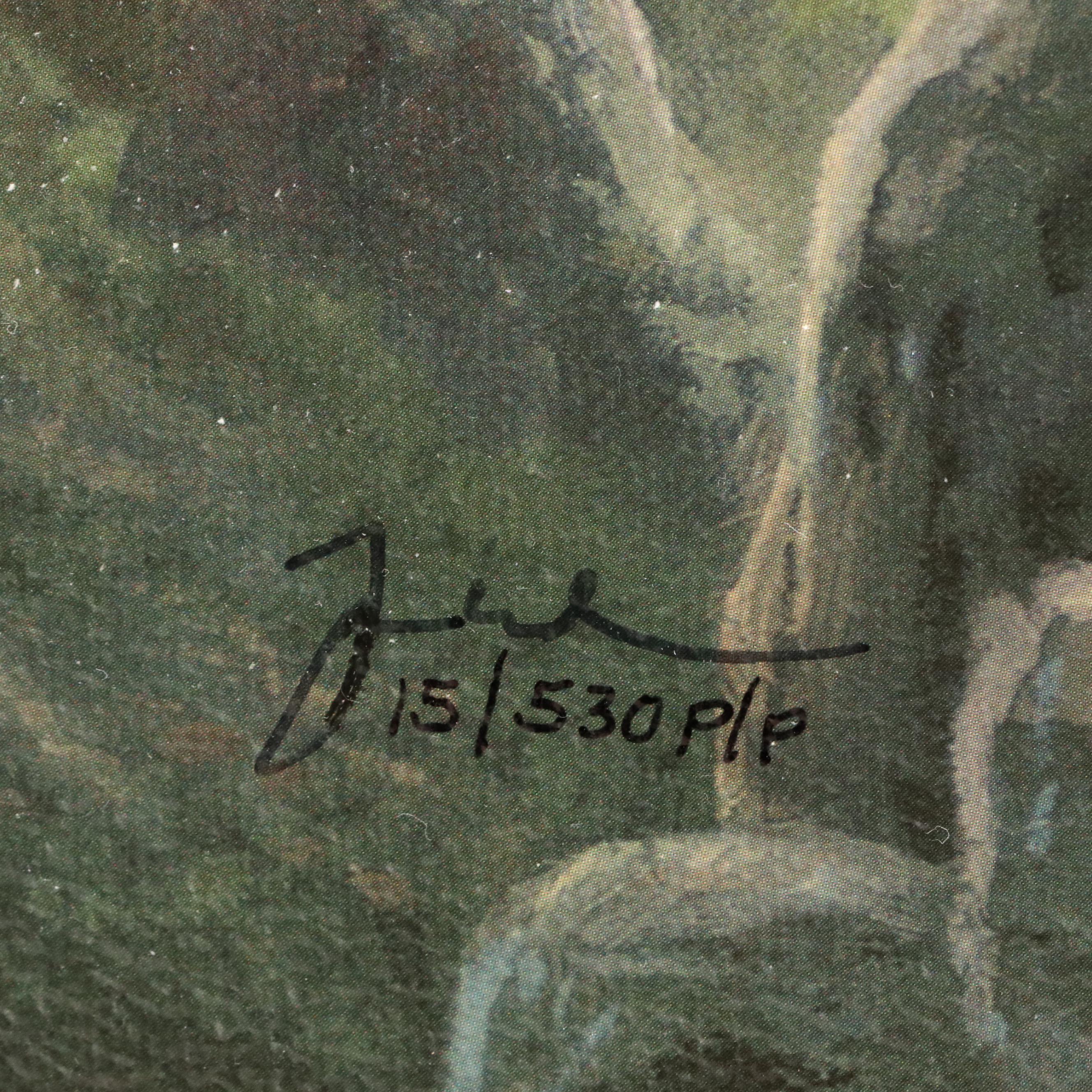 Thomas Kincade Embellished Offset Lithograph "Sunrise"