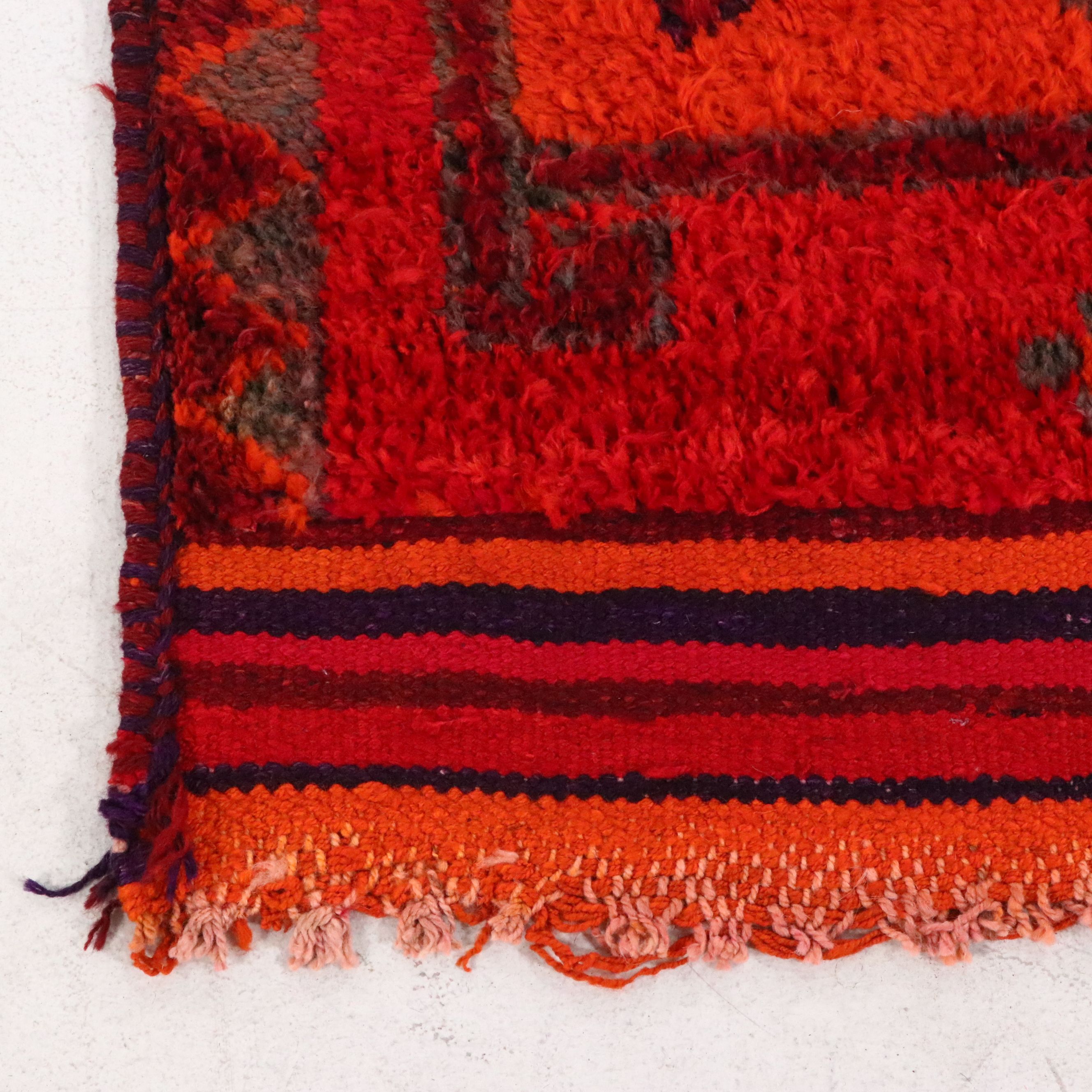 3'4 x 10'4 Hand-Knotted Turkish Village Carpet Runner