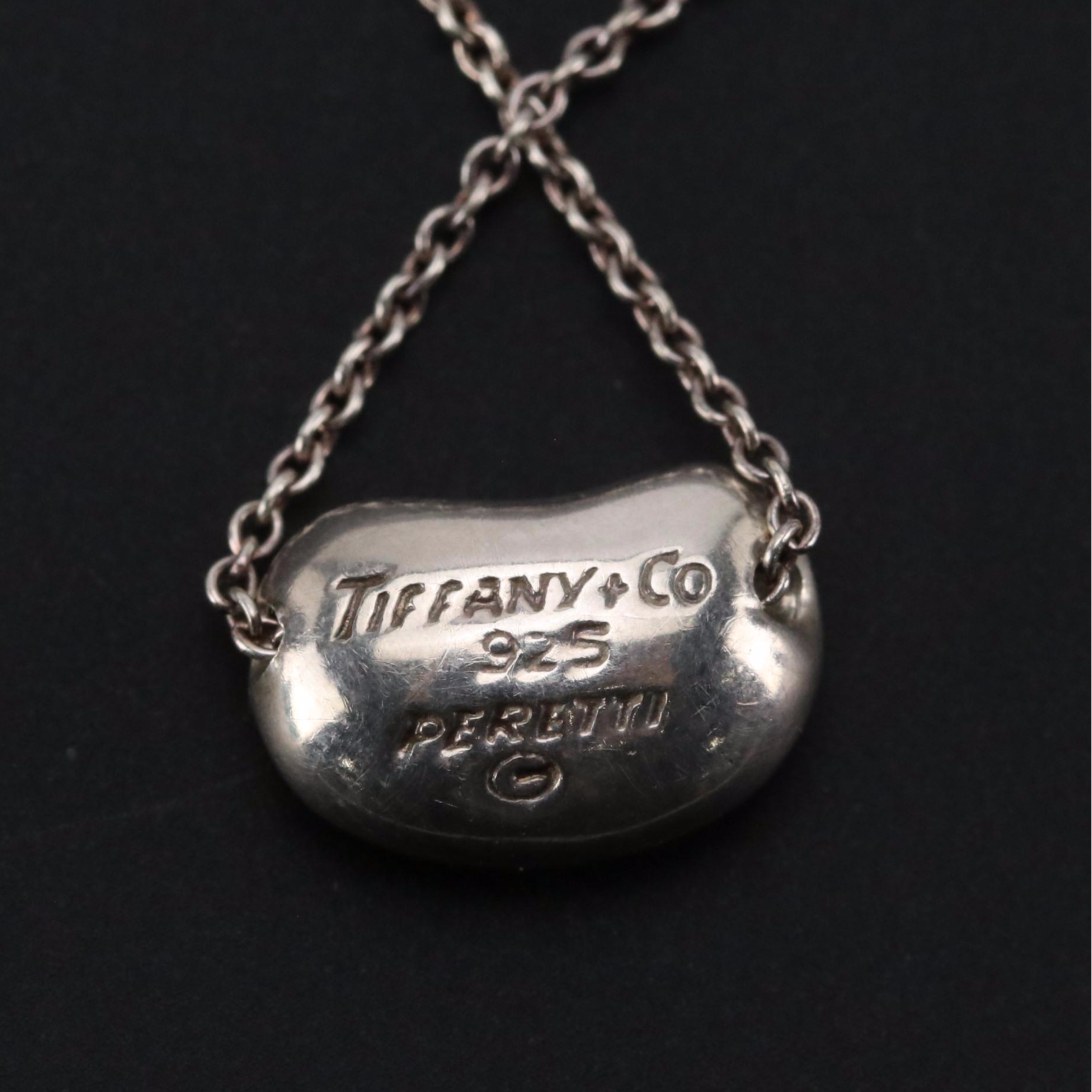 Elsa Peretti for Tiffany & Co. Sterling Bean Design Necklace