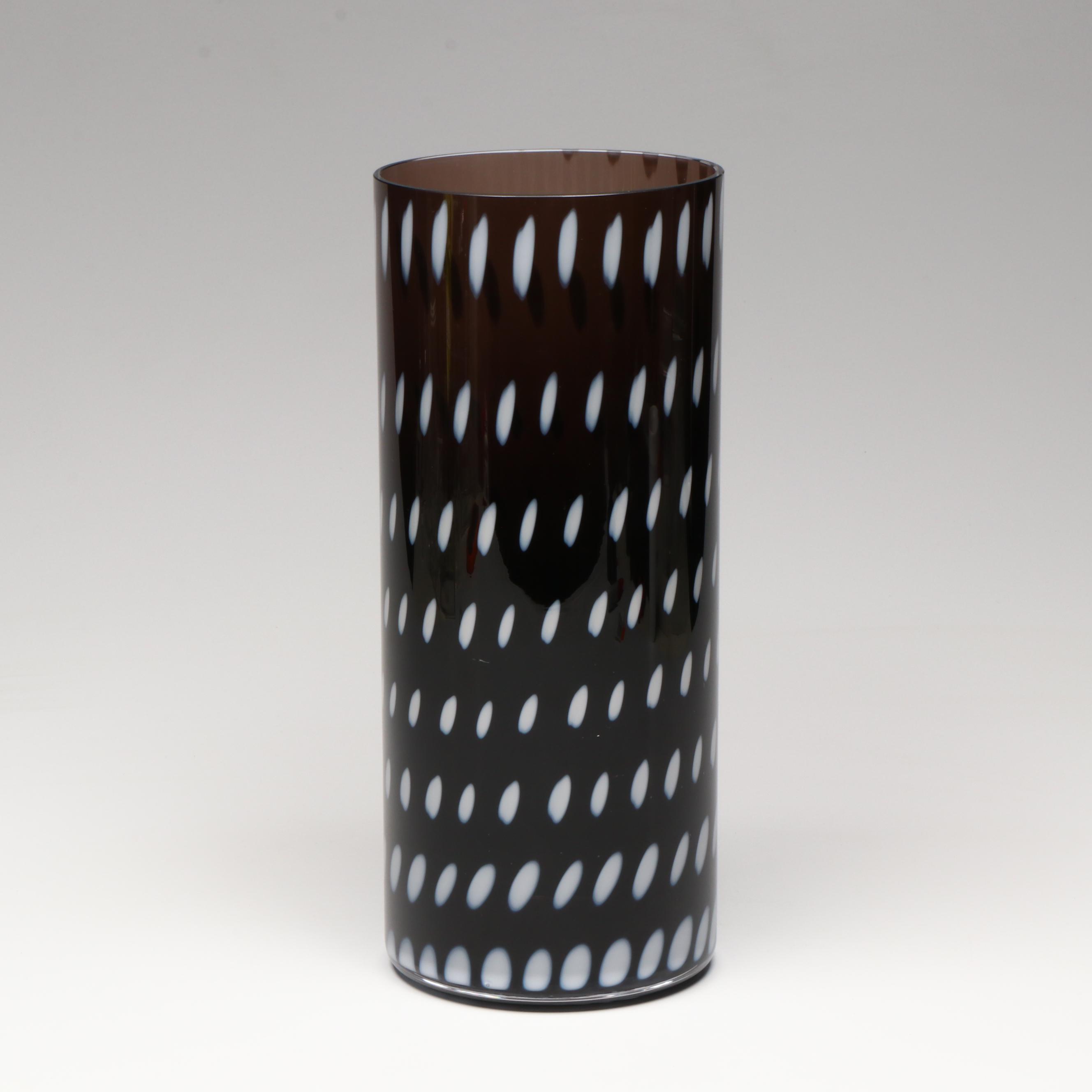 Ann Wåhlström for Kosta Boda “Tones” Cylindrical Glass Vase
