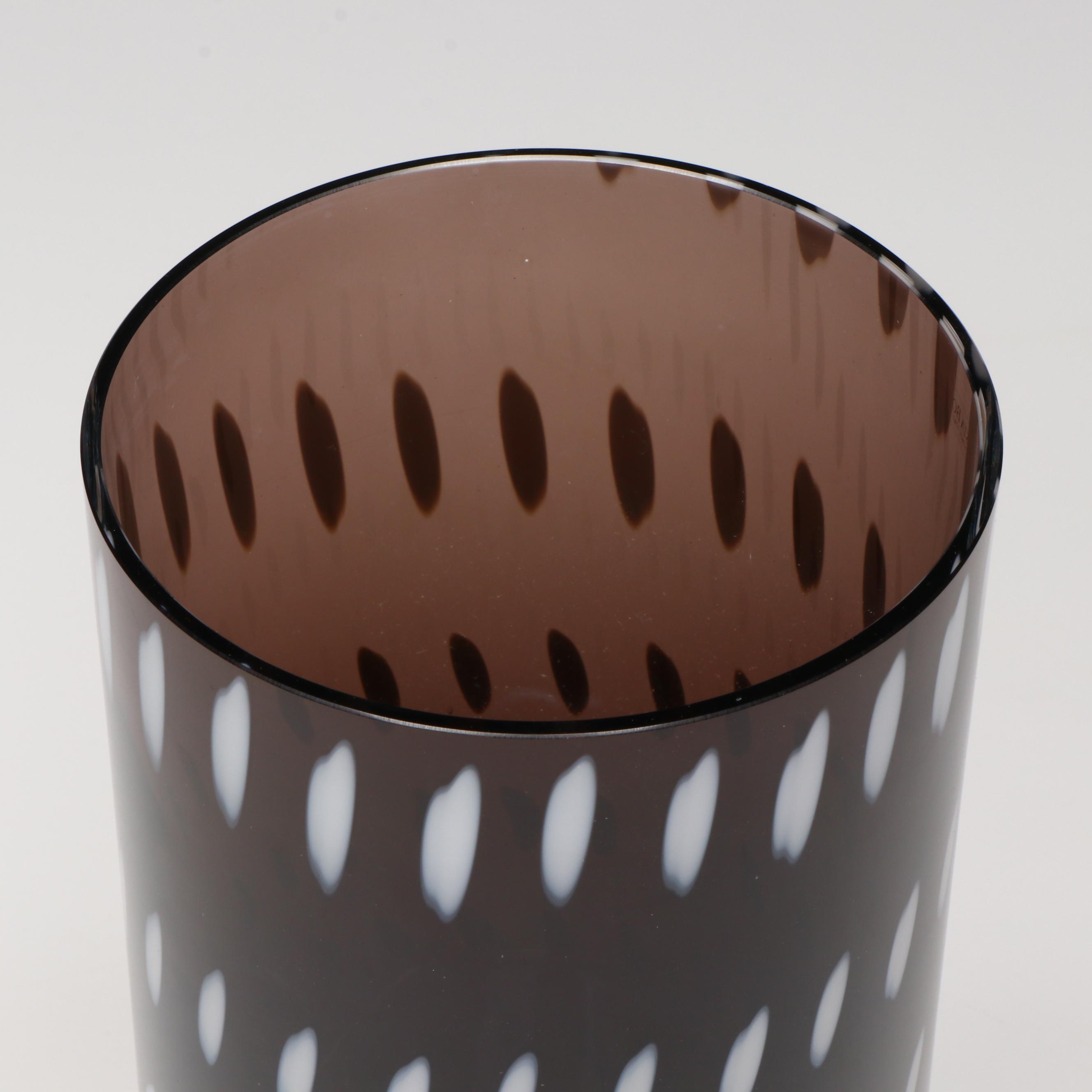 Ann Wåhlström for Kosta Boda “Tones” Cylindrical Glass Vase