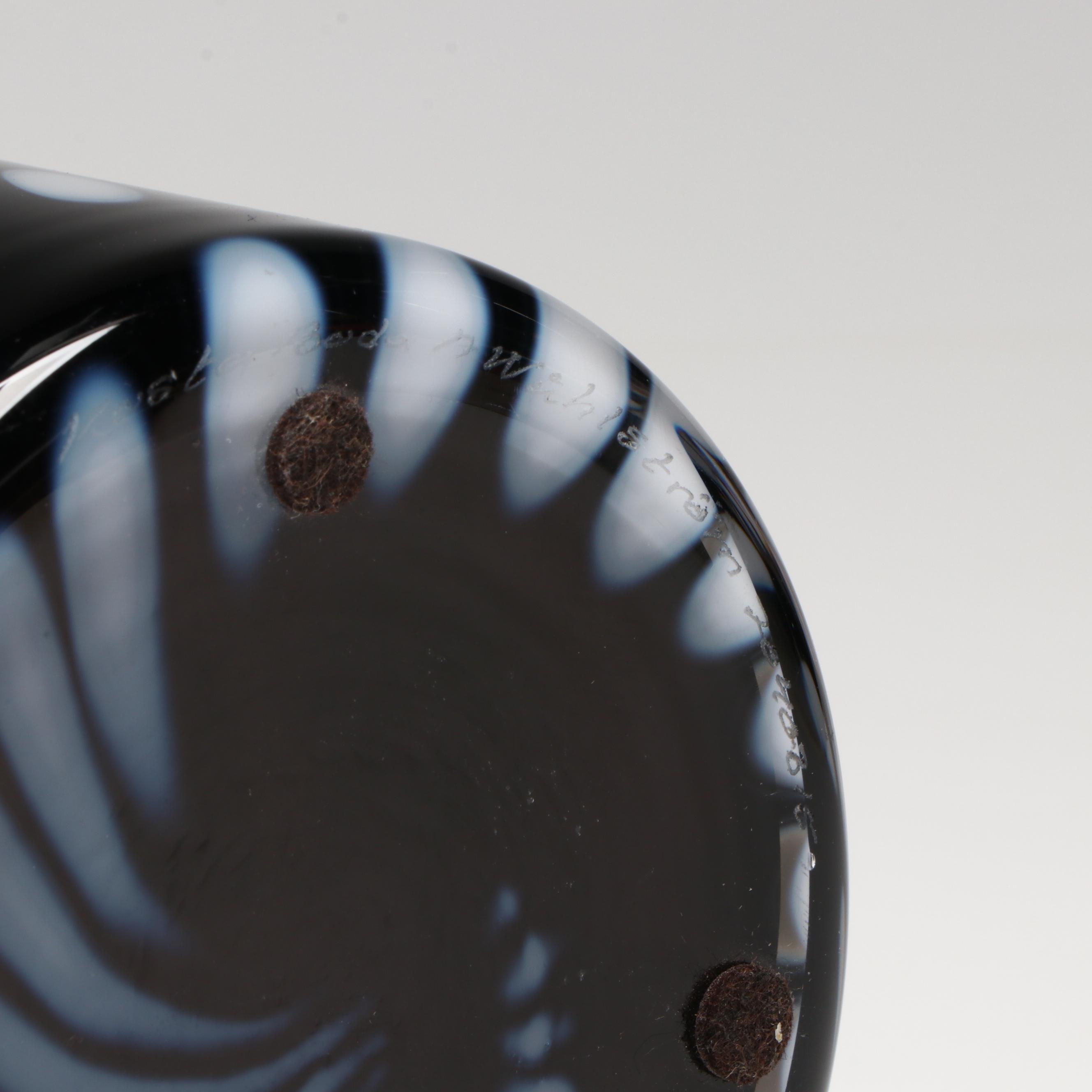 Ann Wåhlström for Kosta Boda “Tones” Cylindrical Glass Vase