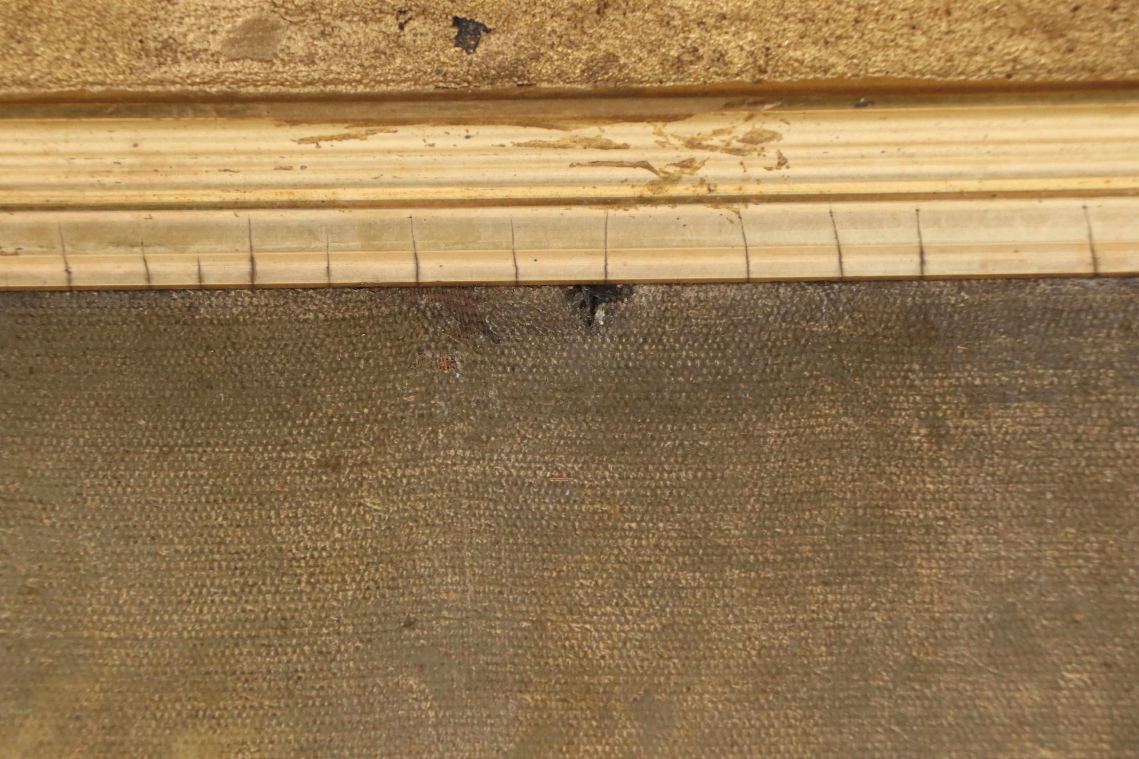 Continental School Oil Painting of Pastoral Riverside Landscape, Circa 1900