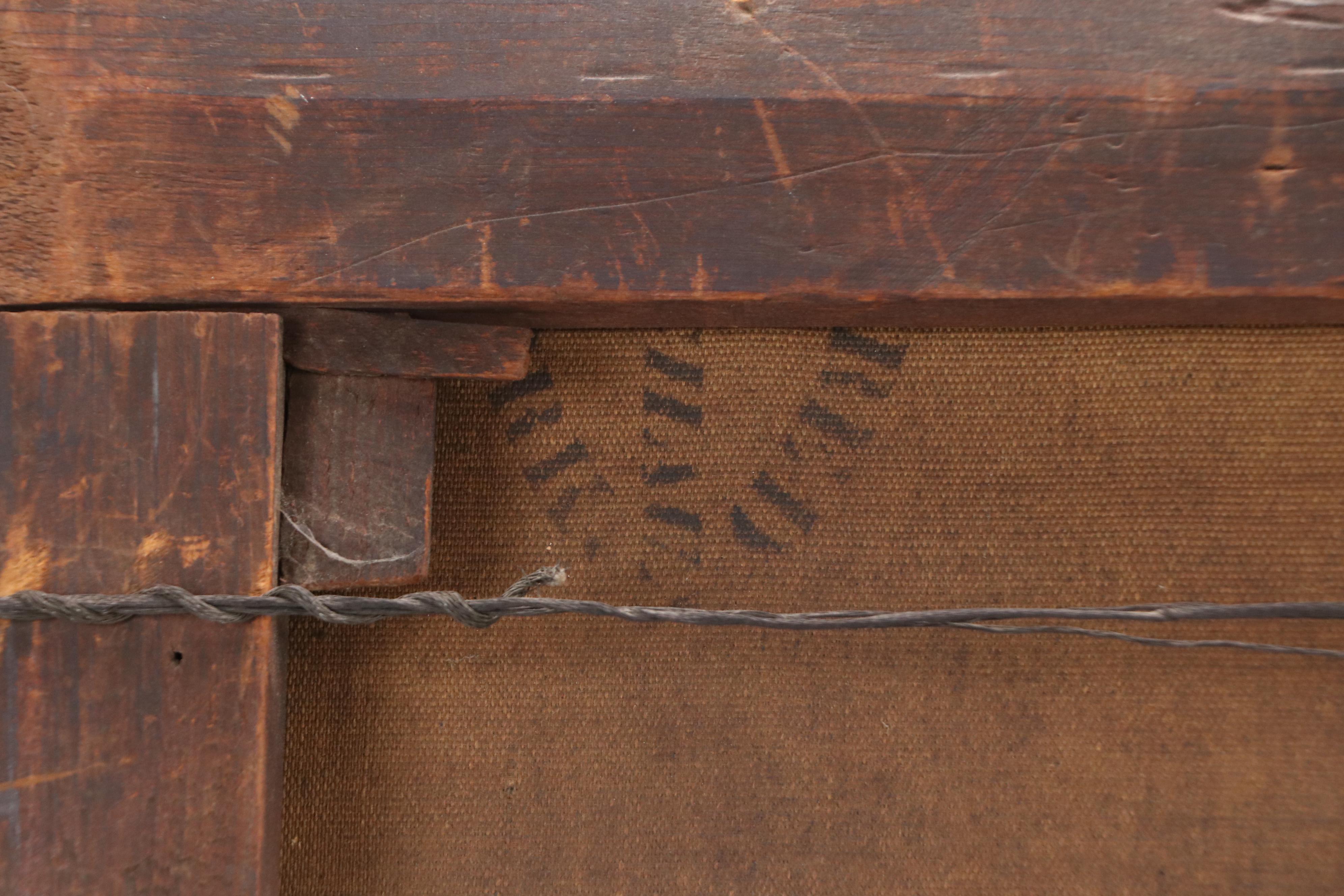 Continental School Oil Painting of Pastoral Riverside Landscape, Circa 1900