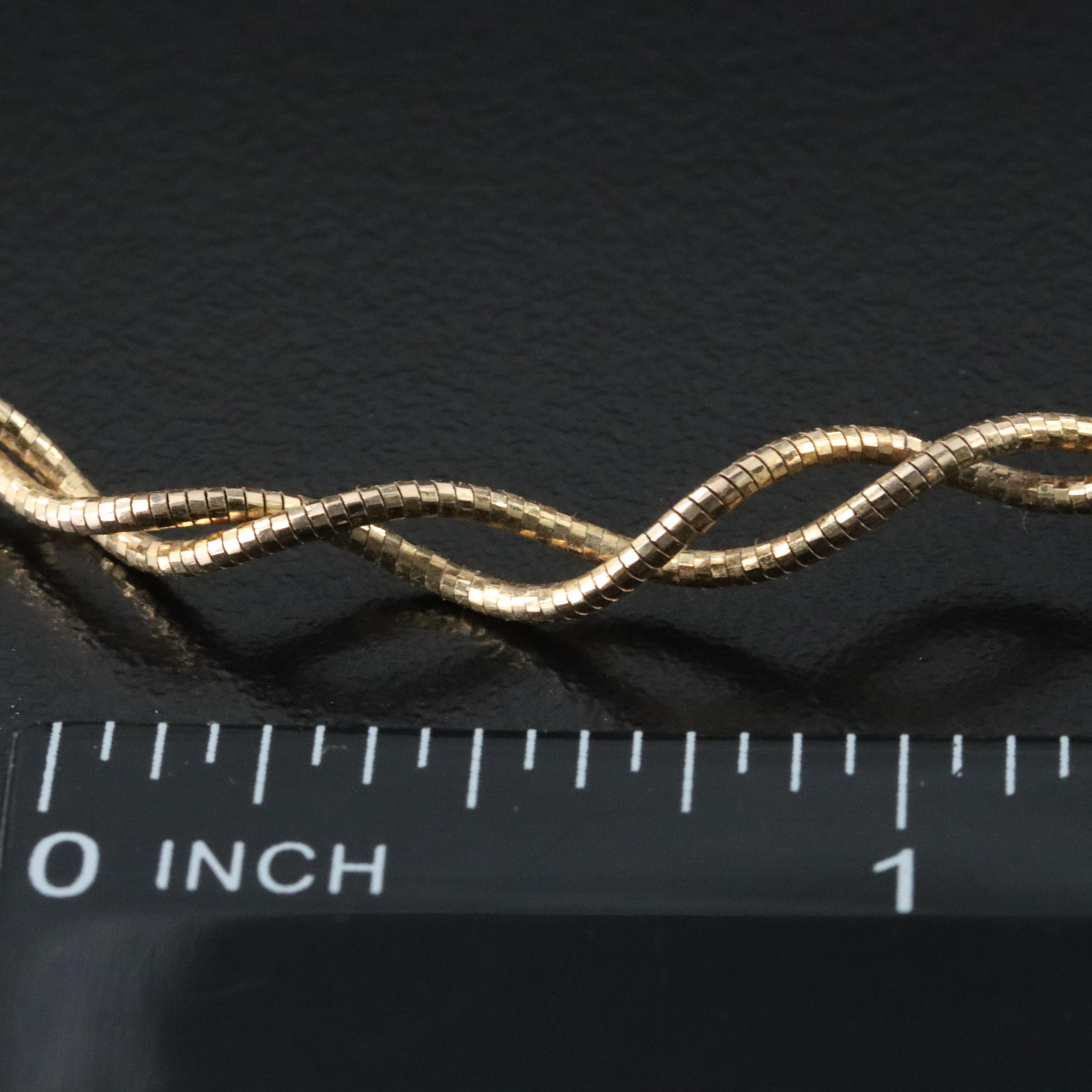 Italian 14K Braided Necklace