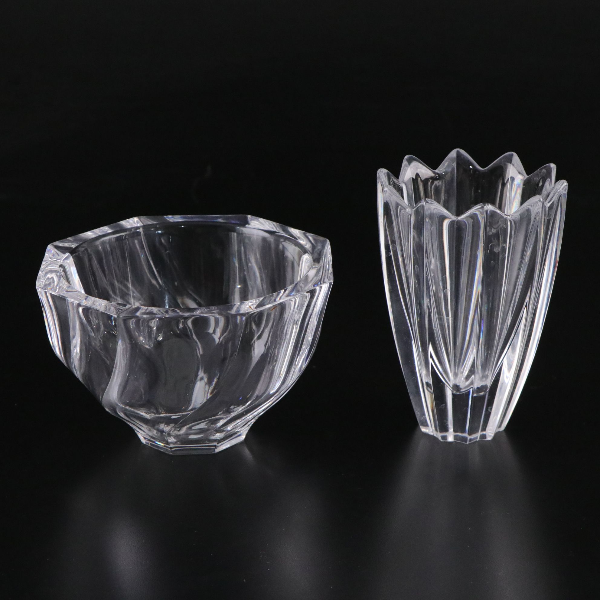 Orrefors "Residence" Bowl & Other Crystal Tableware