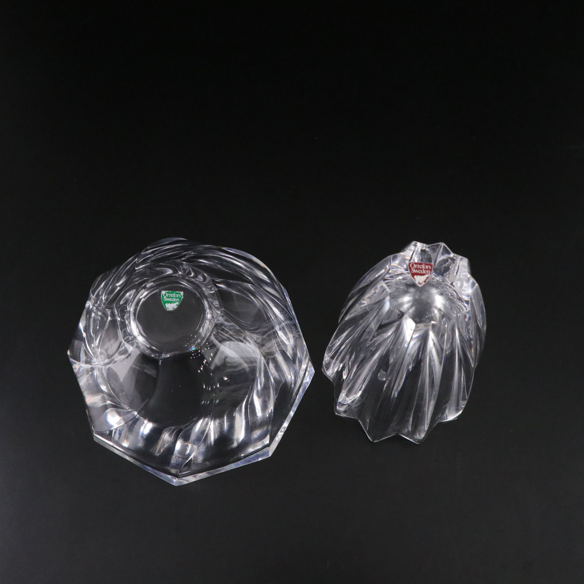 Orrefors "Residence" Bowl & Other Crystal Tableware