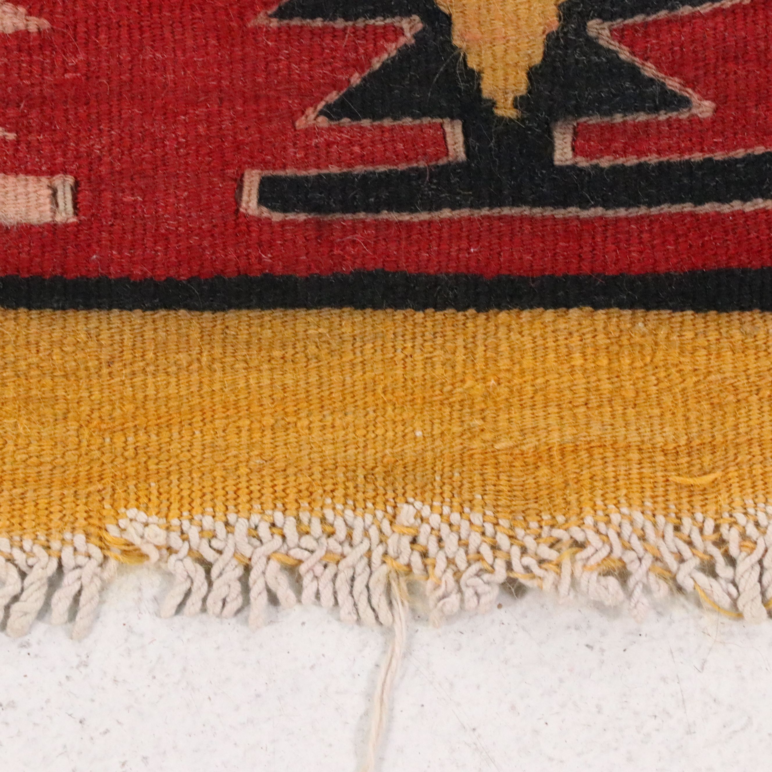 4' x 13'4 Handwoven Turkish Bergama Kilim Long Rug