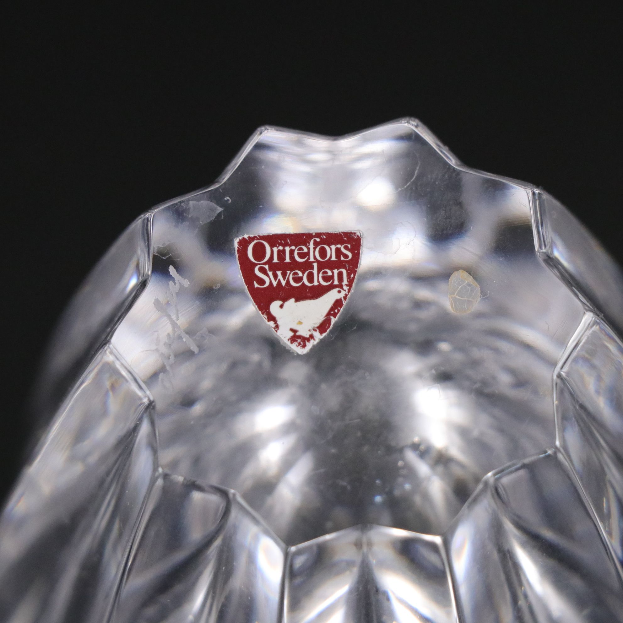 Orrefors "Residence" Bowl & Other Crystal Tableware