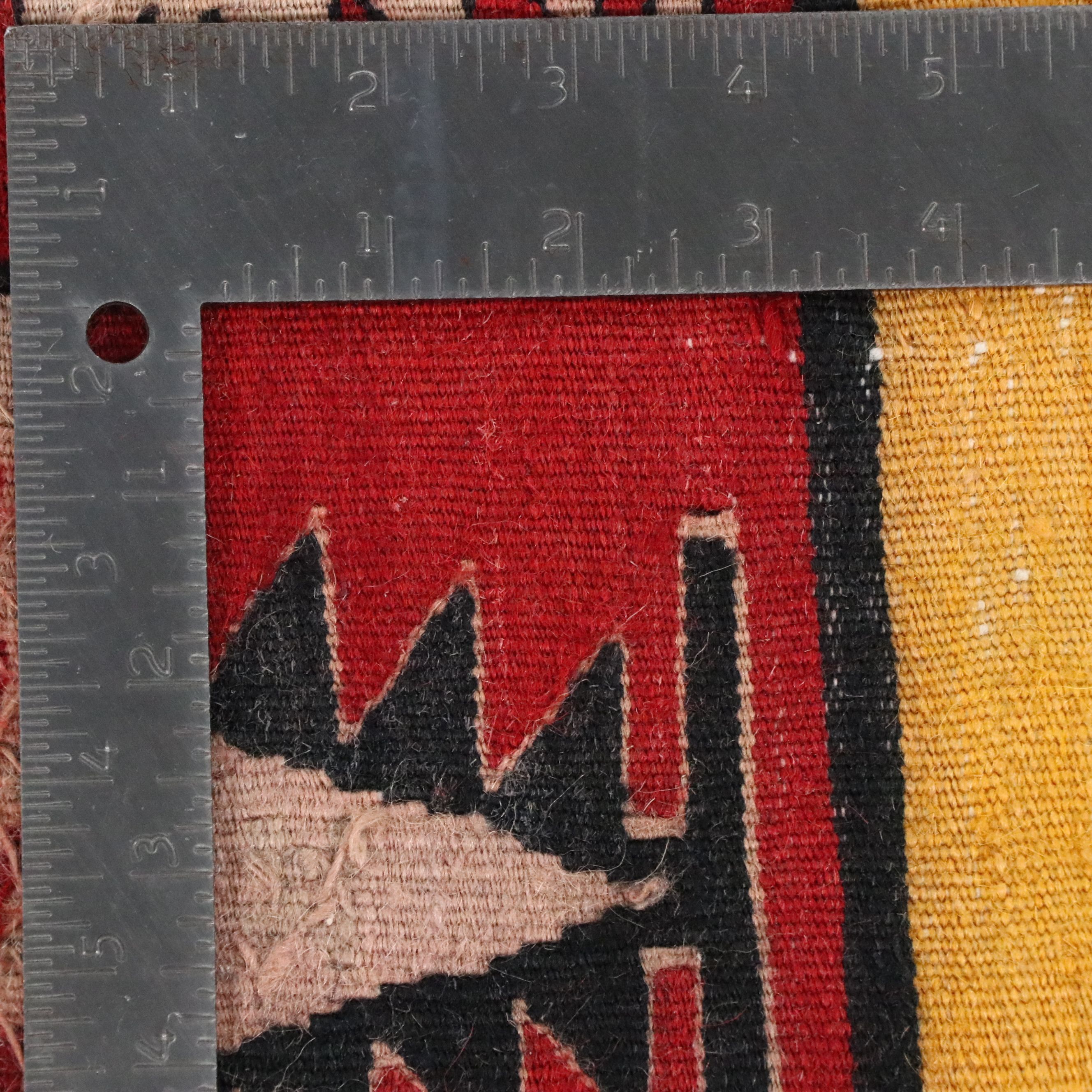 4' x 13'4 Handwoven Turkish Bergama Kilim Long Rug