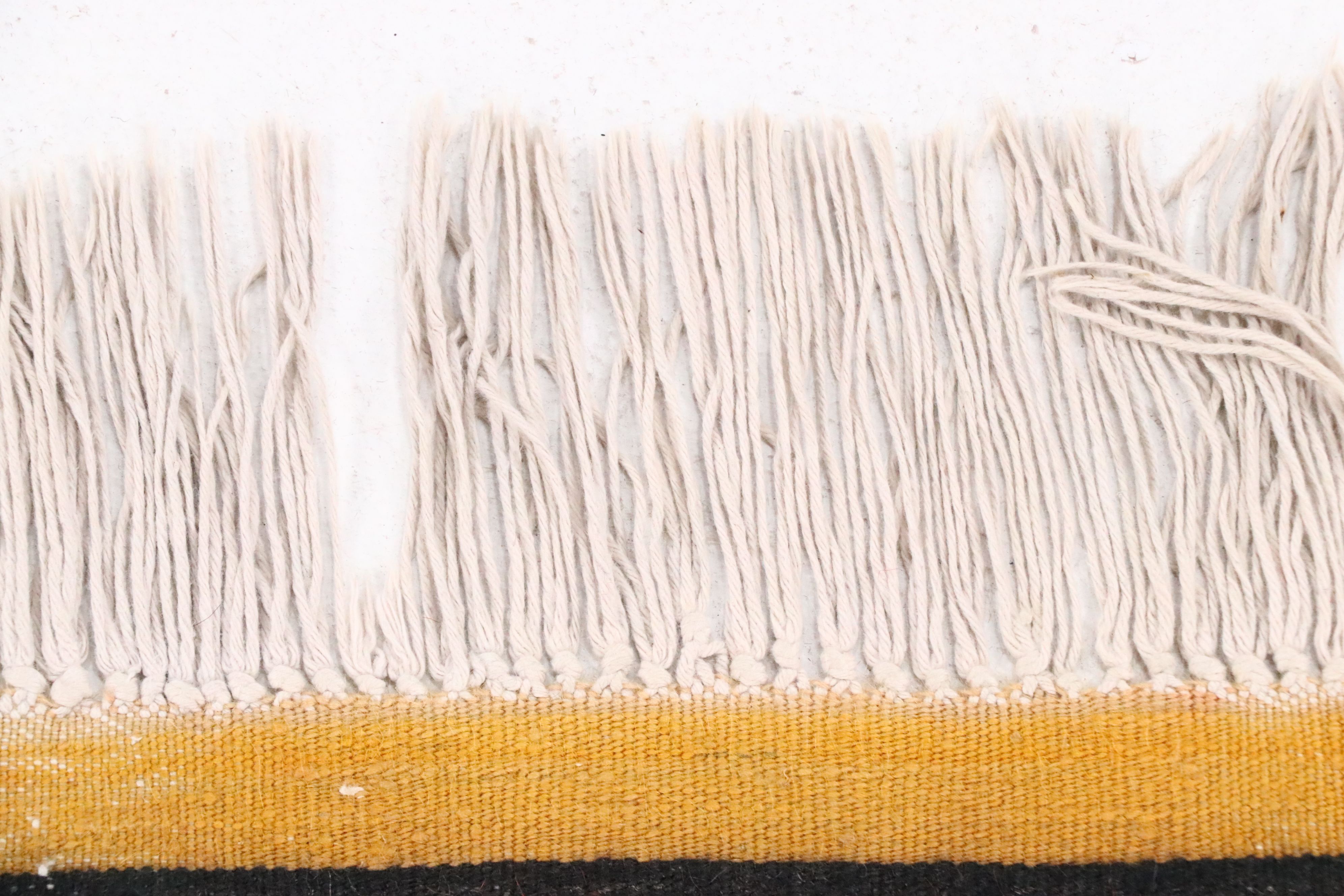 4' x 13'4 Handwoven Turkish Bergama Kilim Long Rug