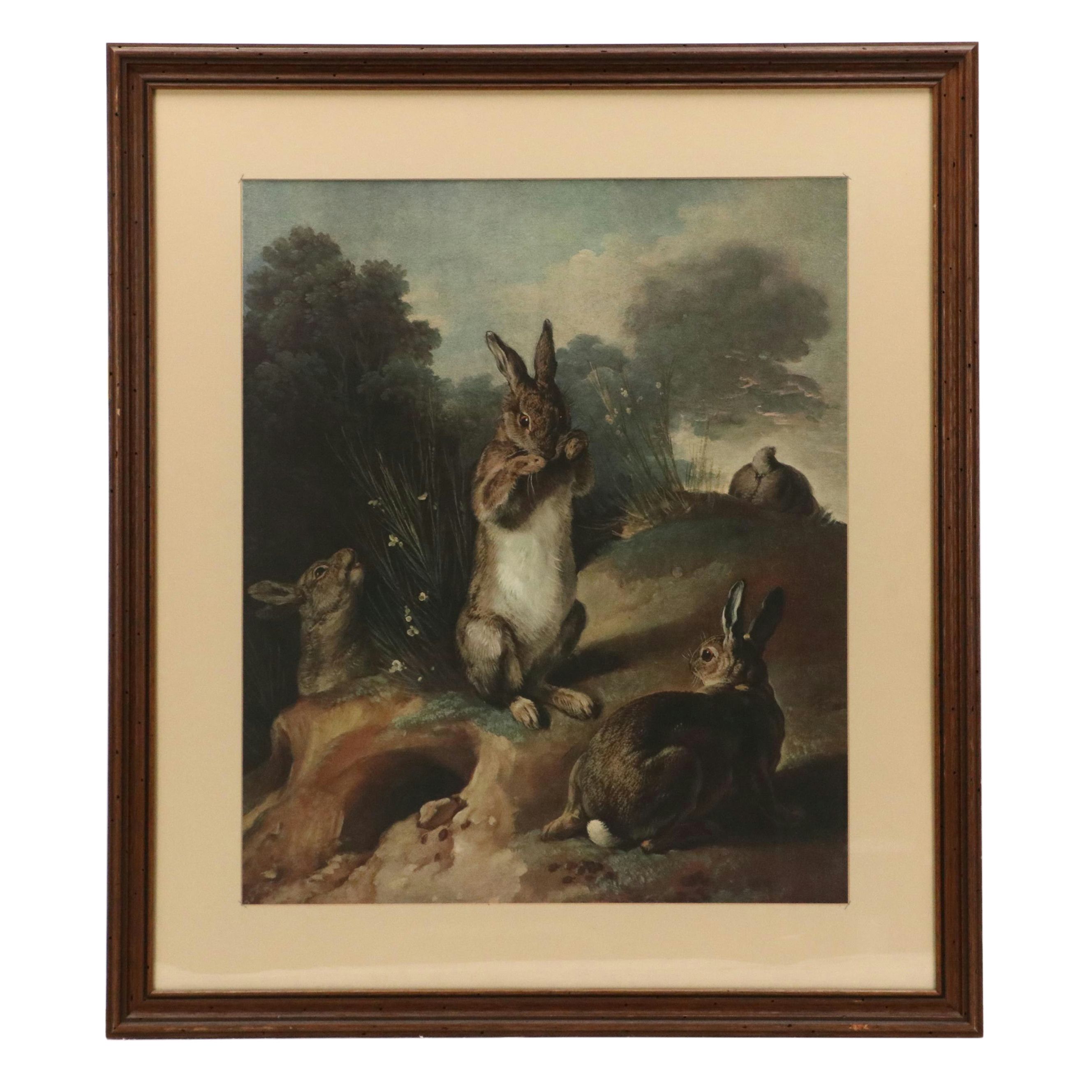 After Alexandre-François Desportes Giclée "Rabbits"