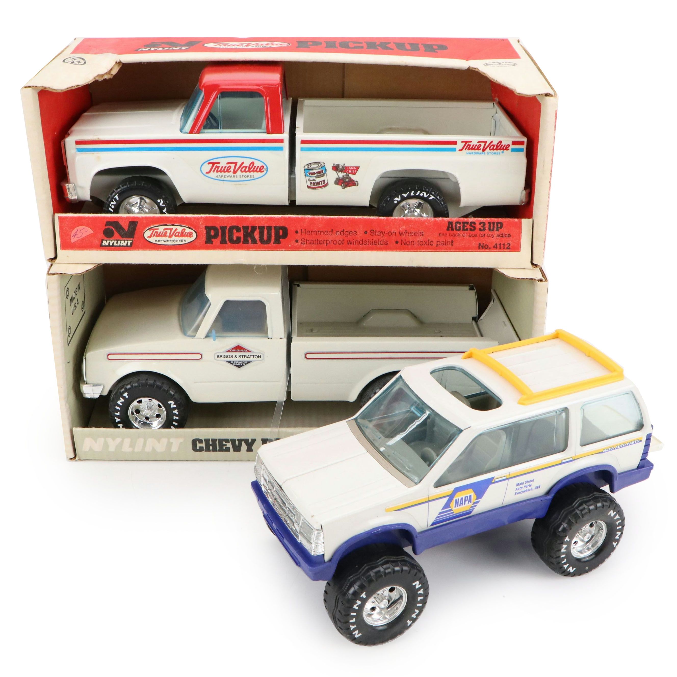 Nylint "Chevy Pickup" and Other Toy Trucks, 1970s