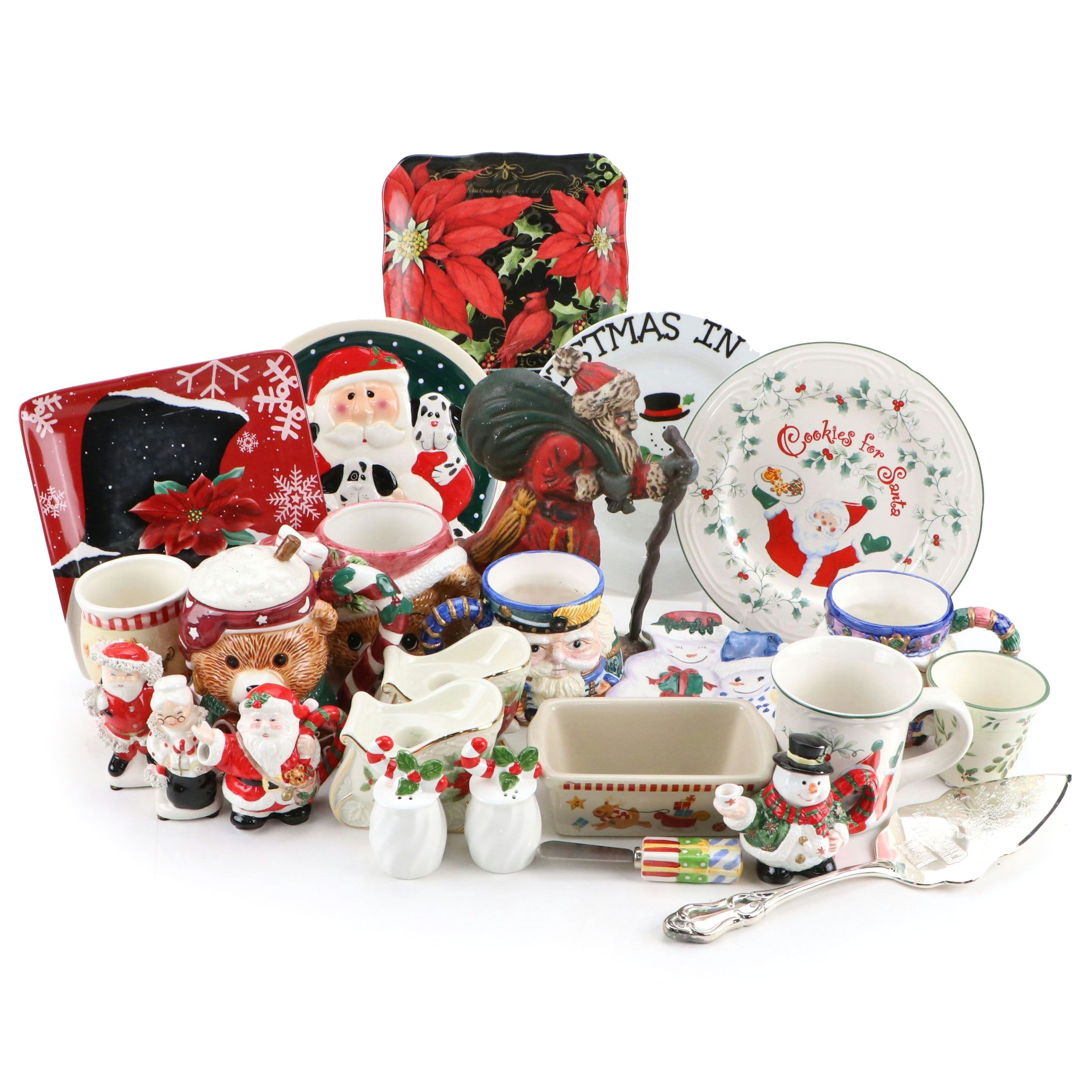 Mikasa "Holiday Bloom" Porcelain Candle Holders with More Christmas Décor