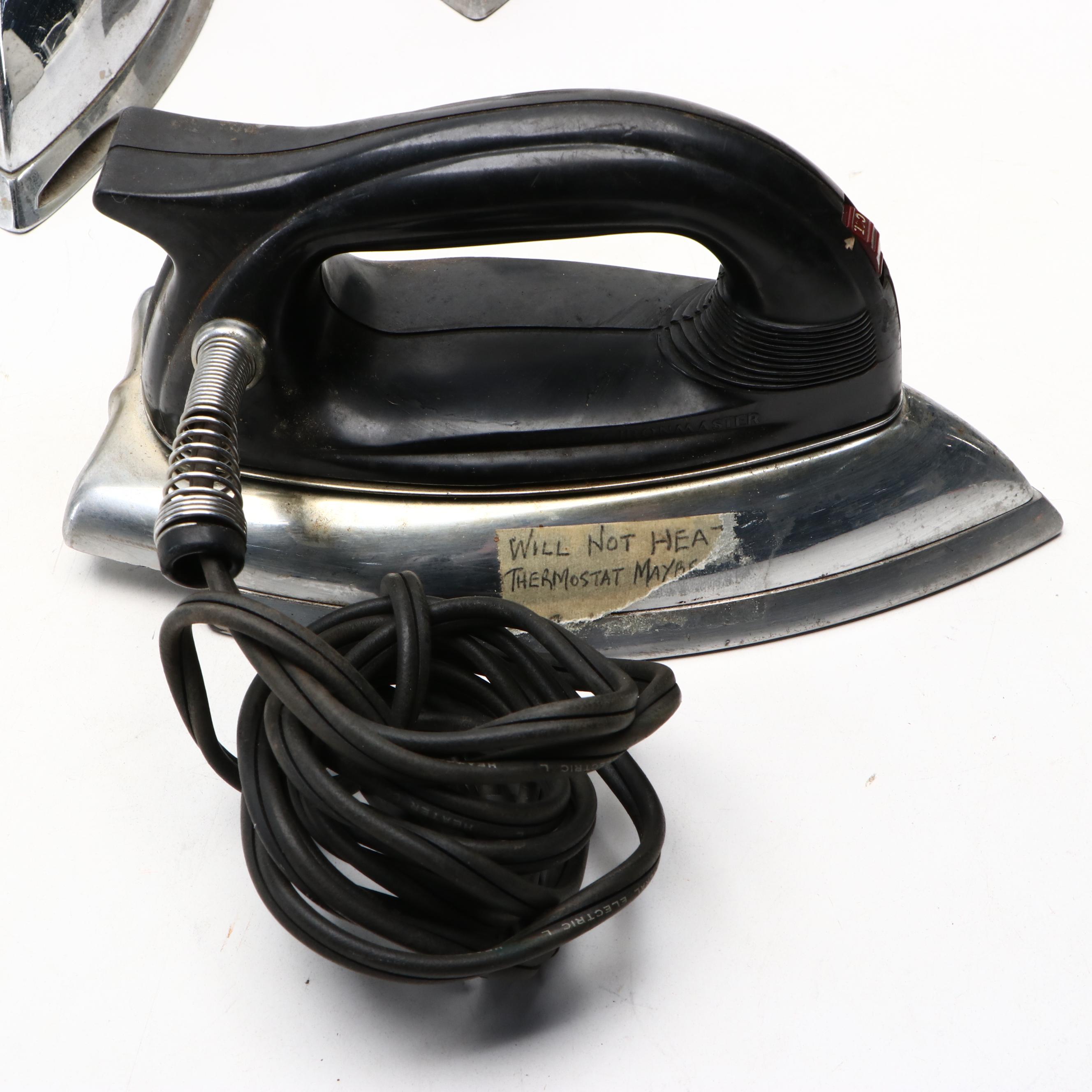 General Electric and Other Mid-20th Century Clothes Irons