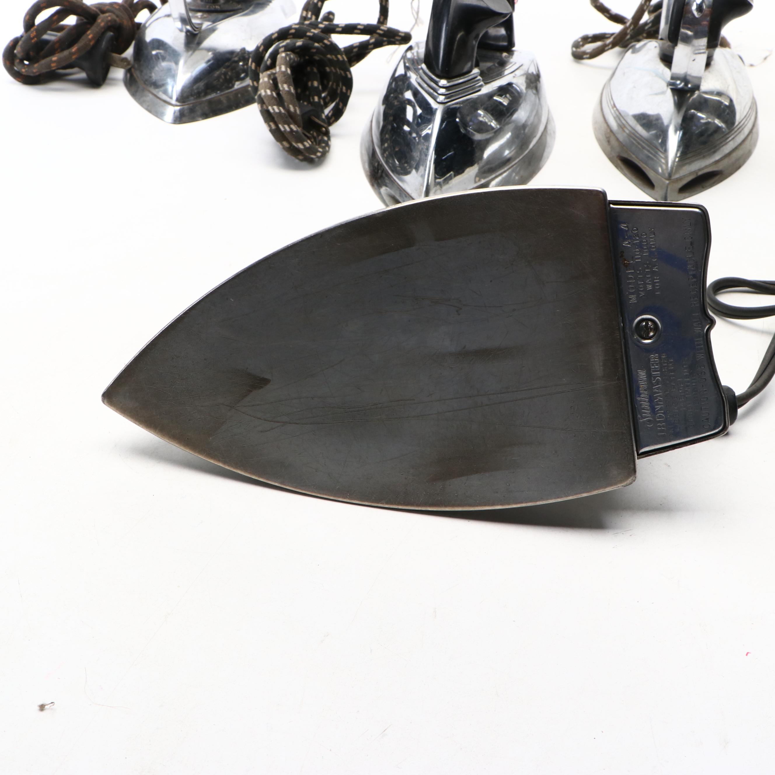General Electric and Other Mid-20th Century Clothes Irons