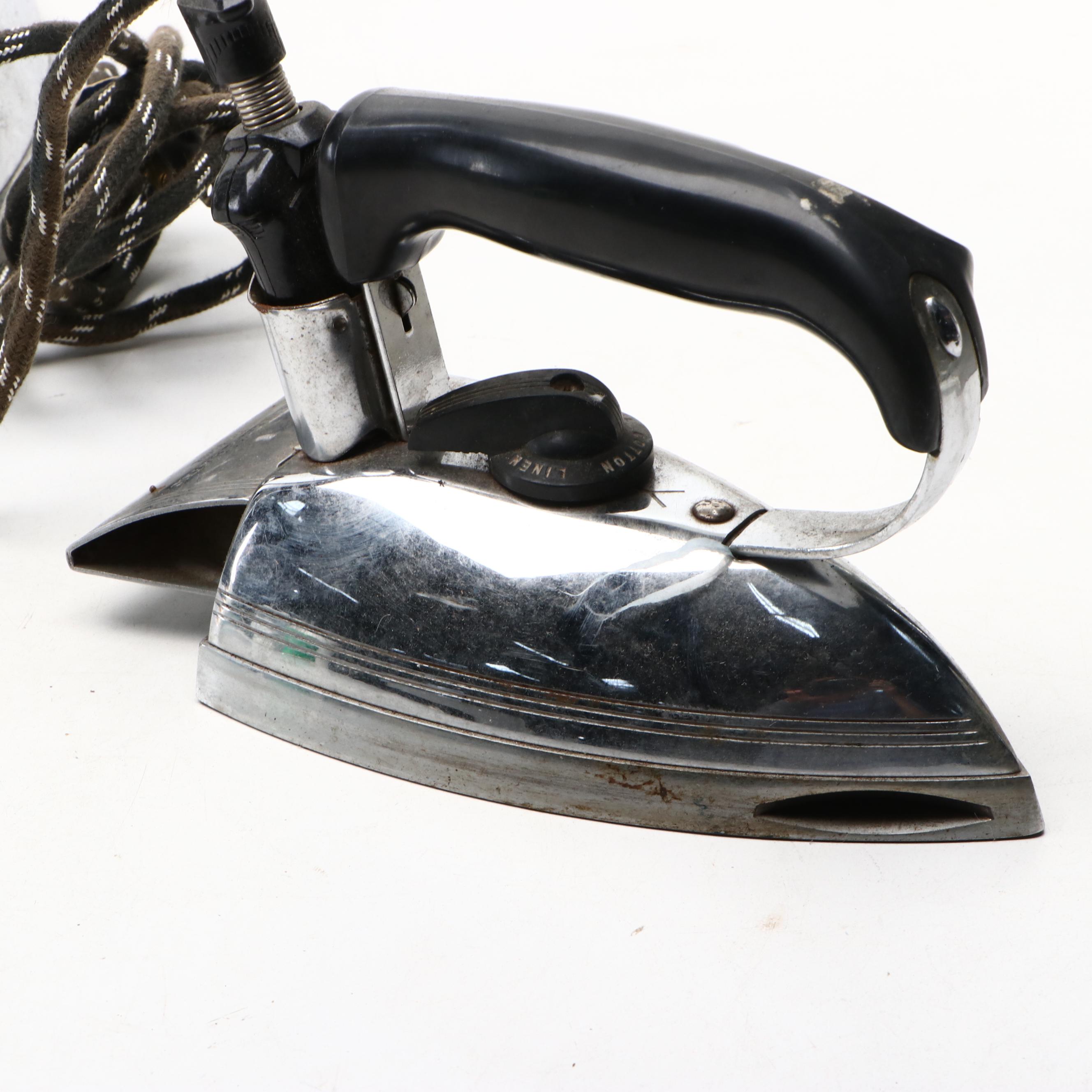 General Electric and Other Mid-20th Century Clothes Irons