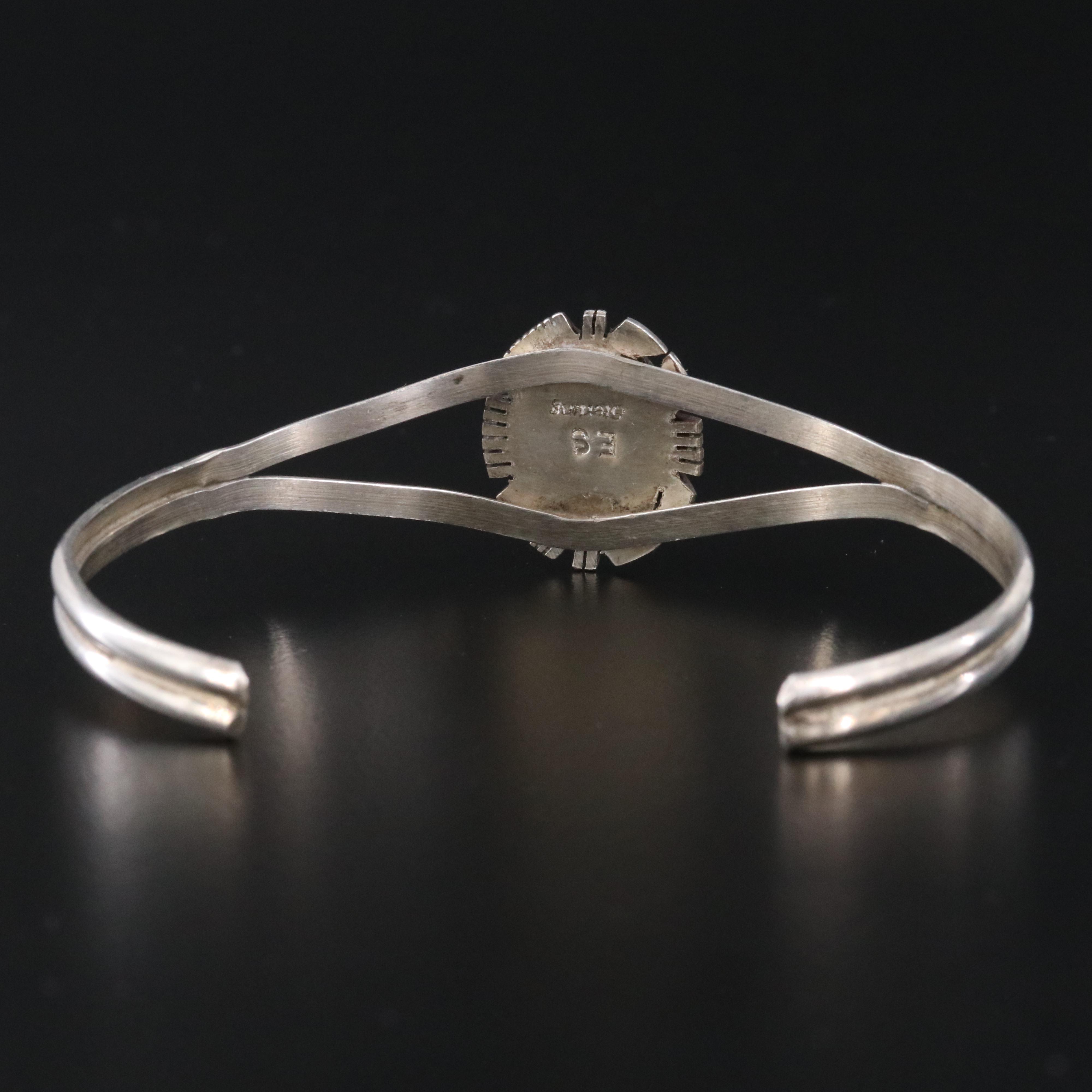 Southwestern Sterling Turquoise Cuff