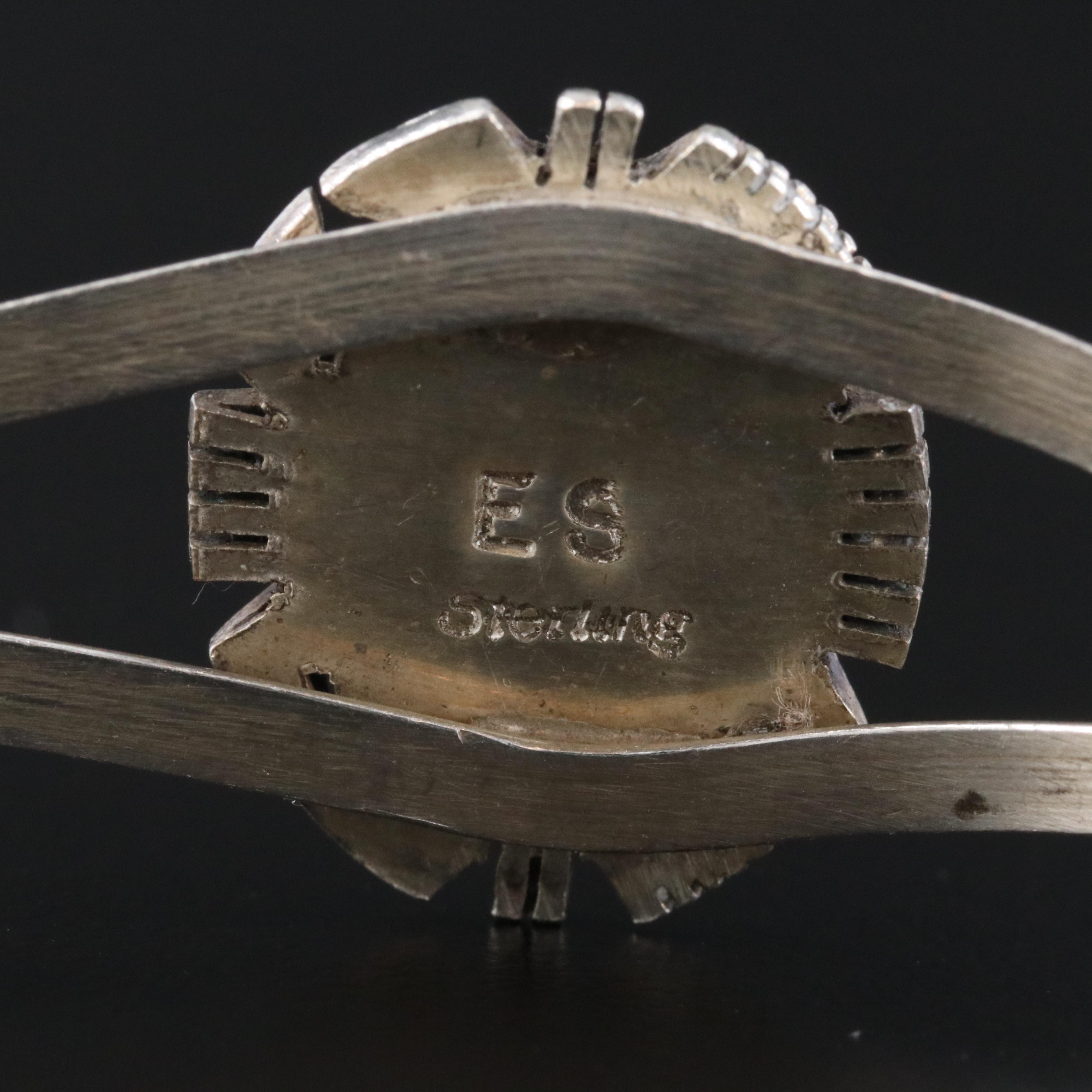 Southwestern Sterling Turquoise Cuff