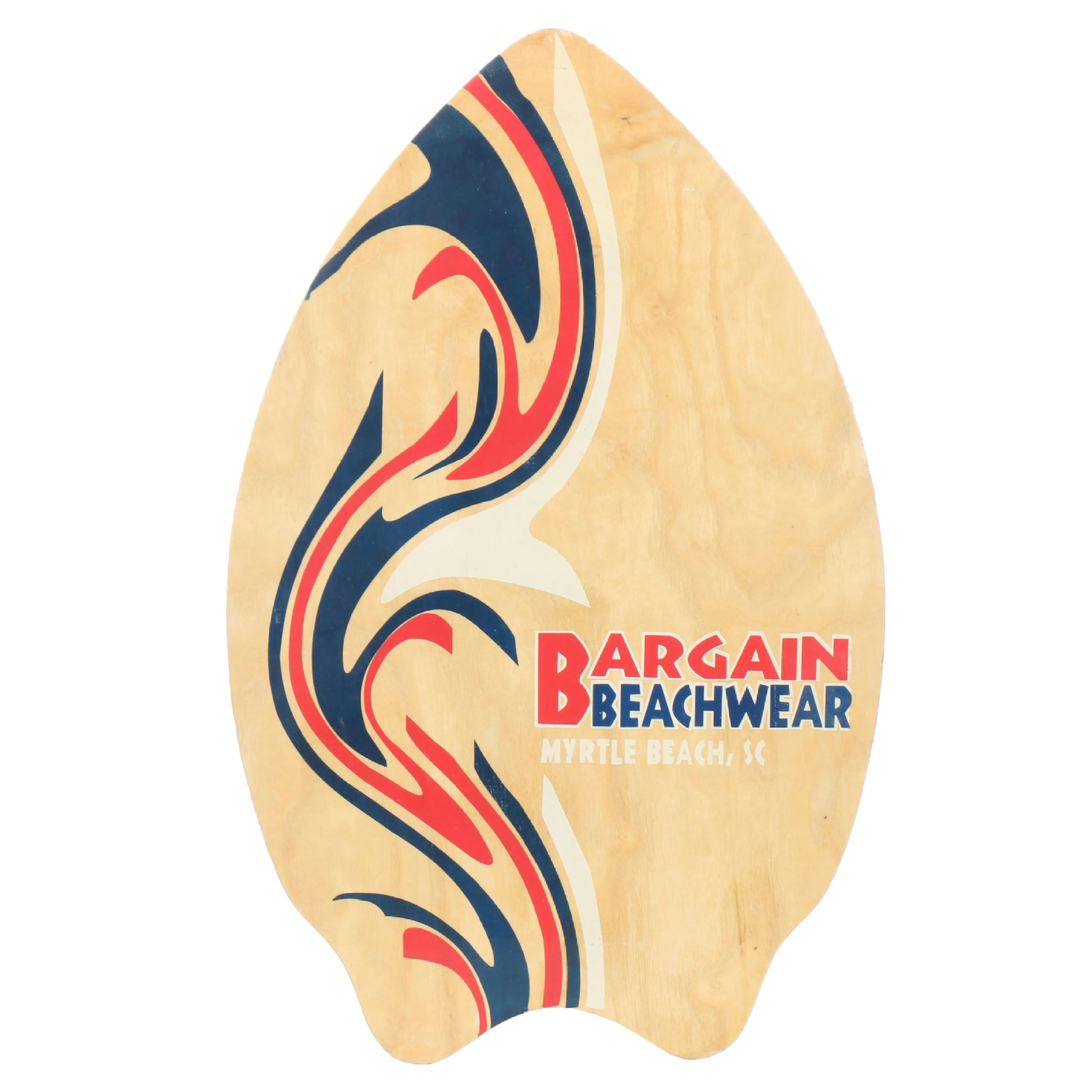 Polychrome Wooden Bargain Beachwear Skimboard
