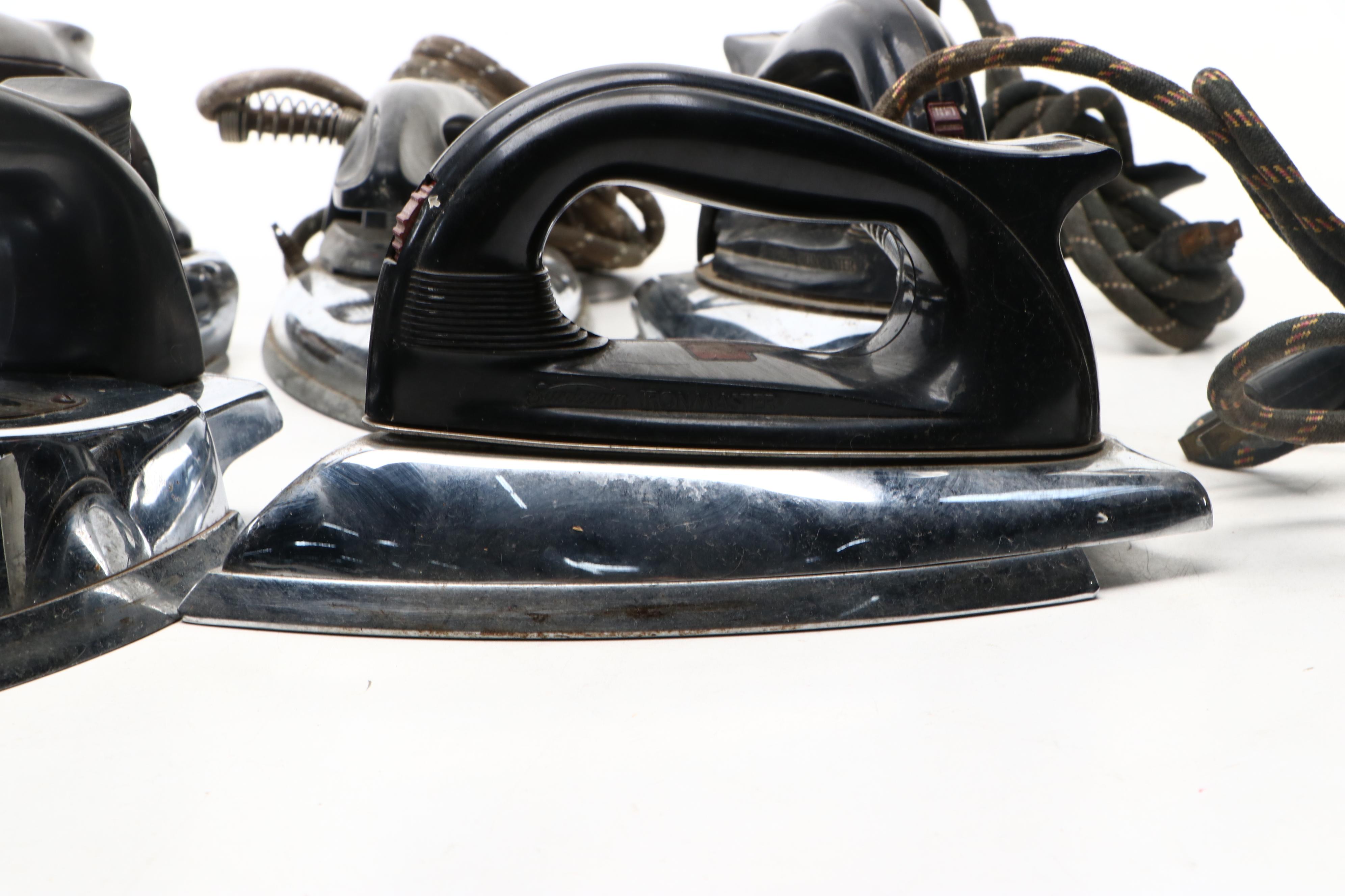 Kenmore, Sunbeam, and General Electric Clothes Irons