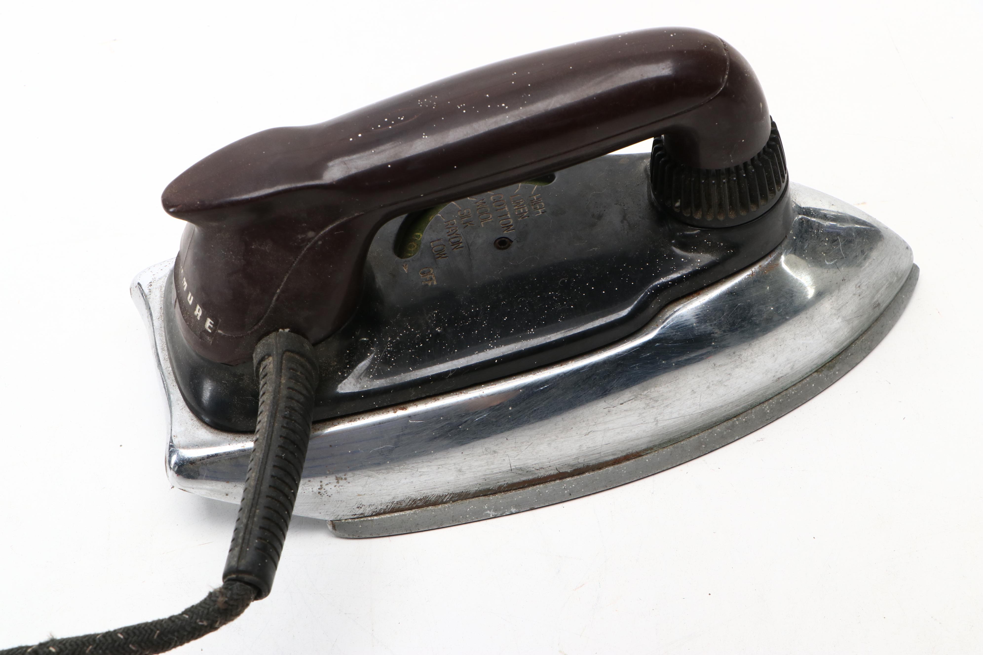 Kenmore, Sunbeam, and General Electric Clothes Irons