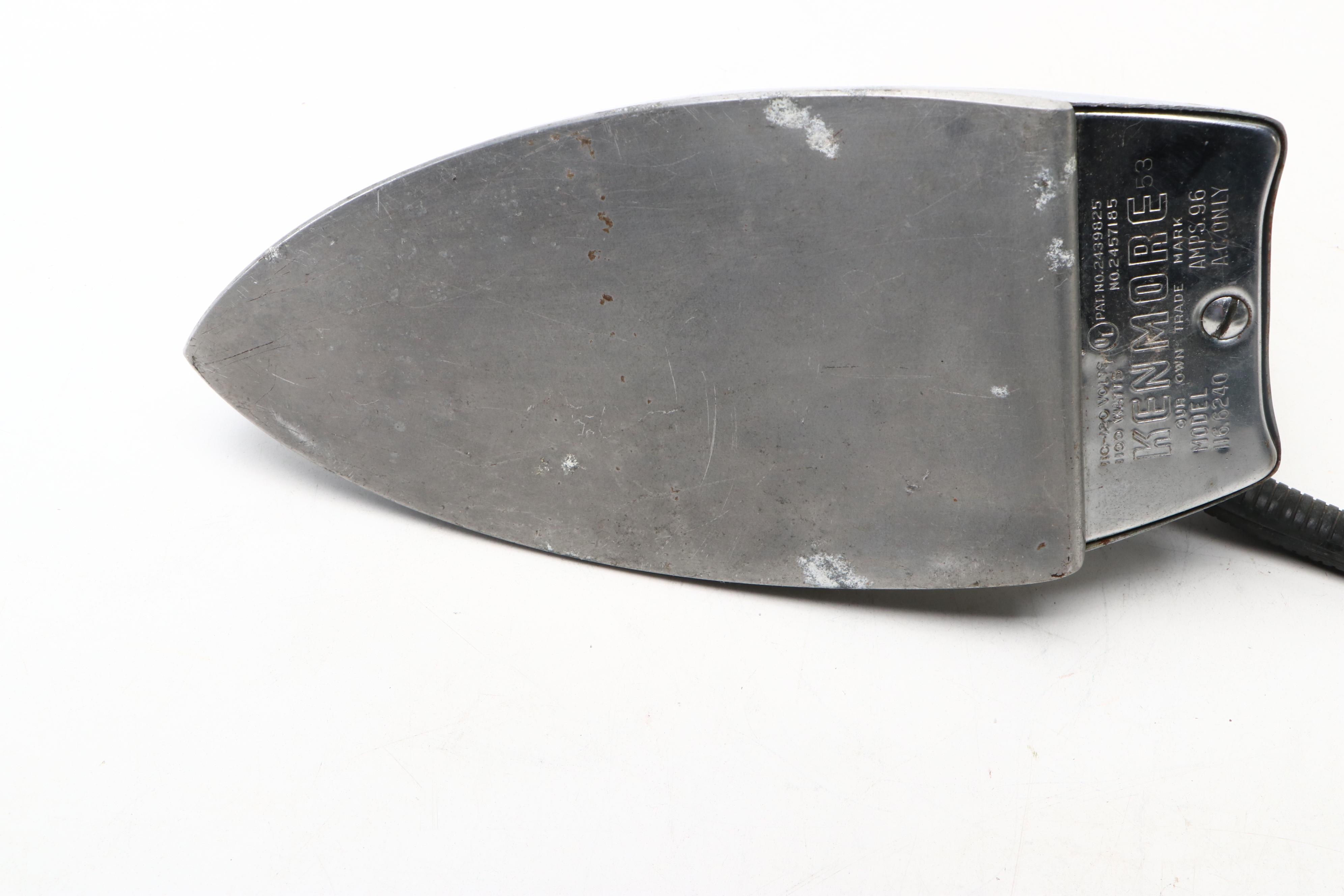 Kenmore, Sunbeam, and General Electric Clothes Irons