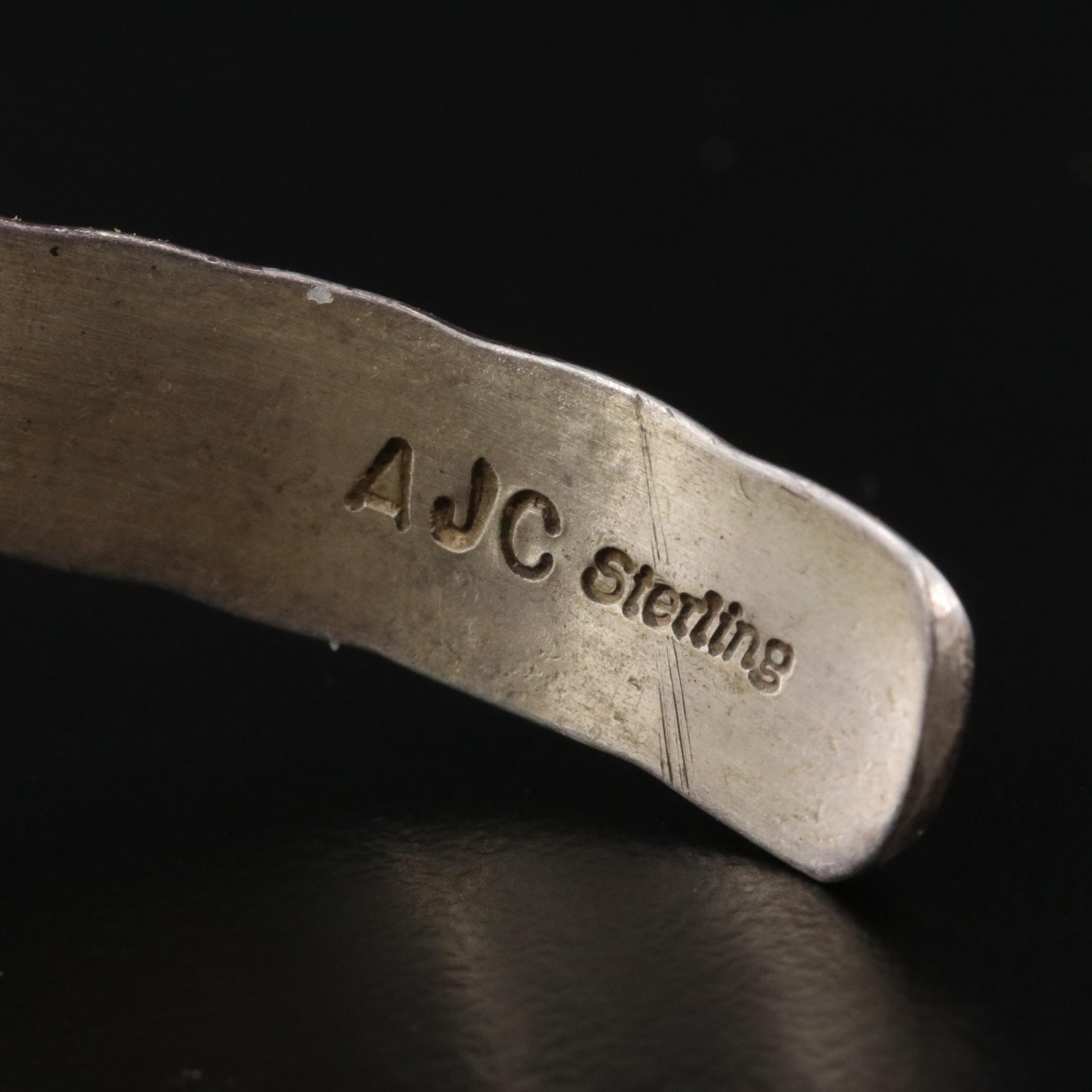 Albert & Jacqueline Cleveland Navajo Diné Sterling Turquoise Cuff