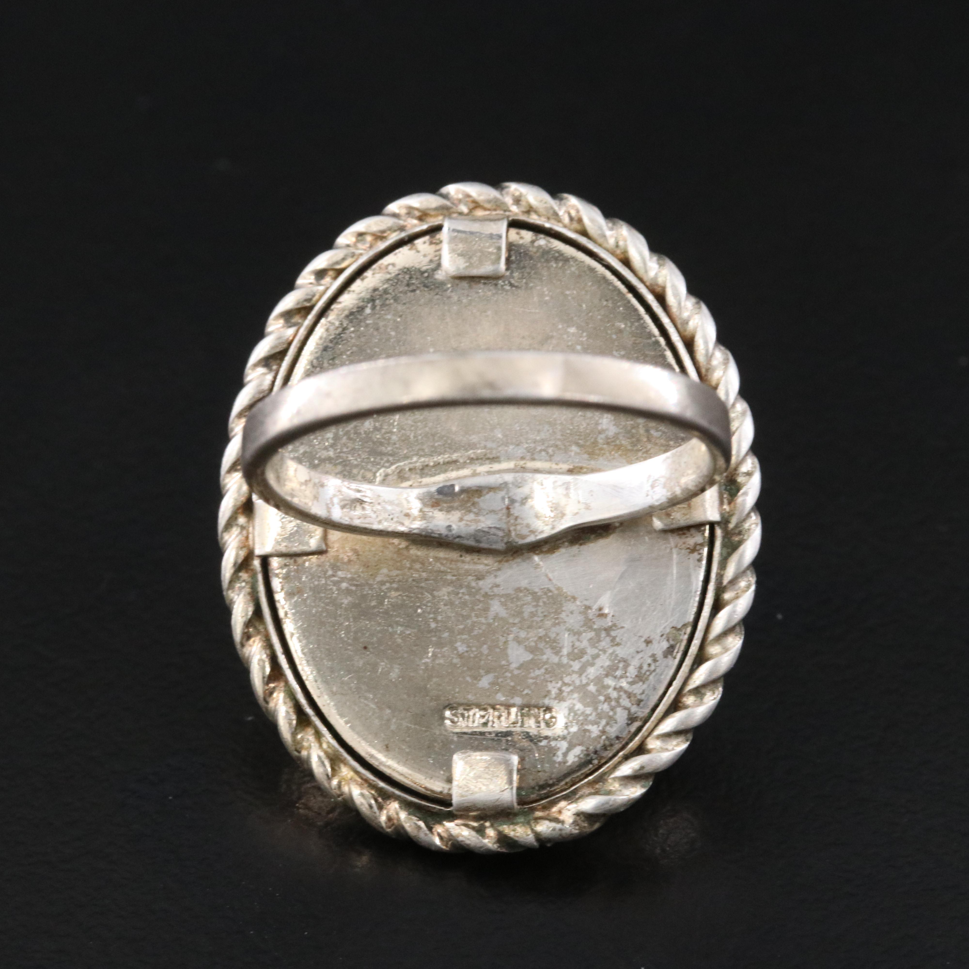 Sterling Tiger's Eye Ring