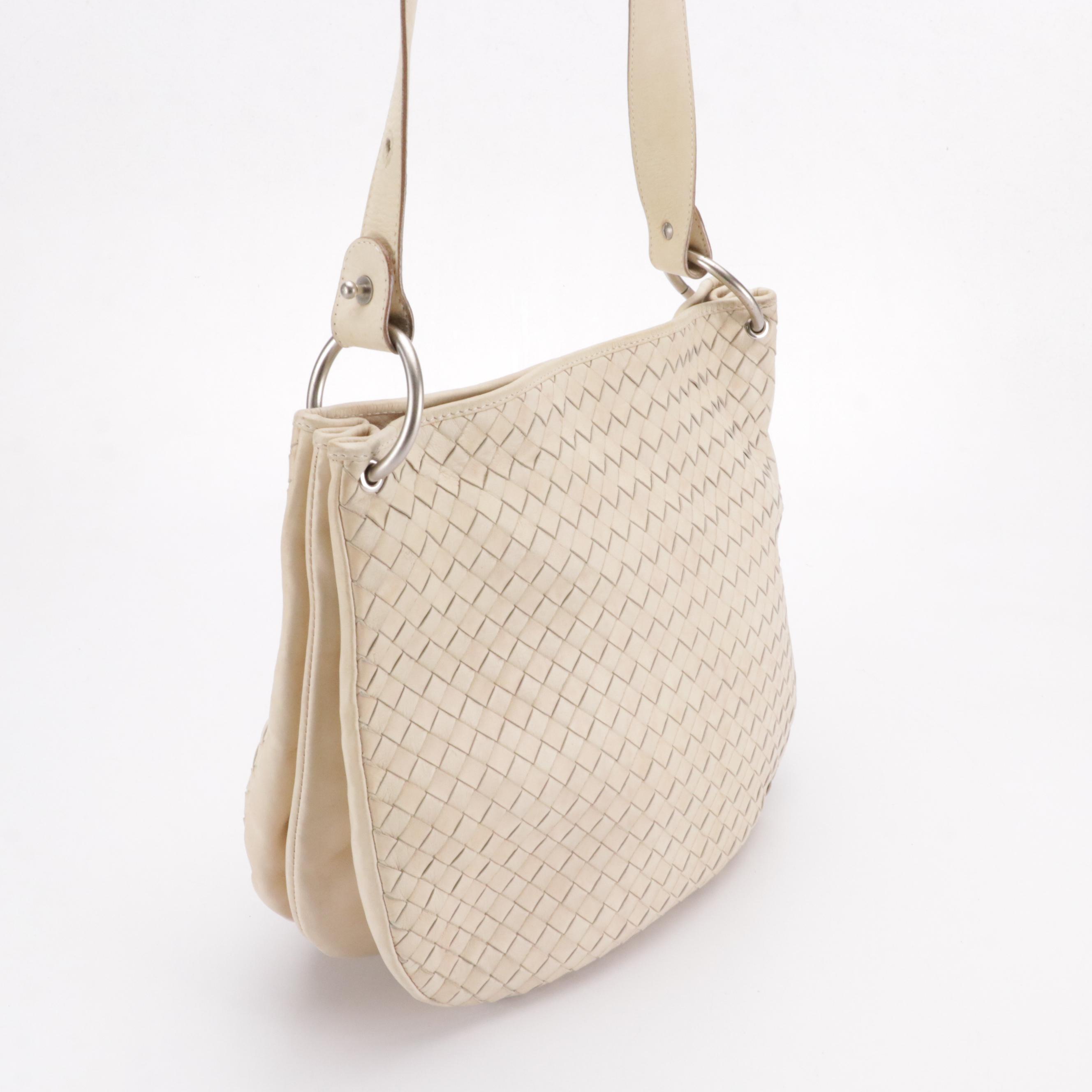 Bottega Veneta Vintage Intrecciato Leather Crossbody Bag