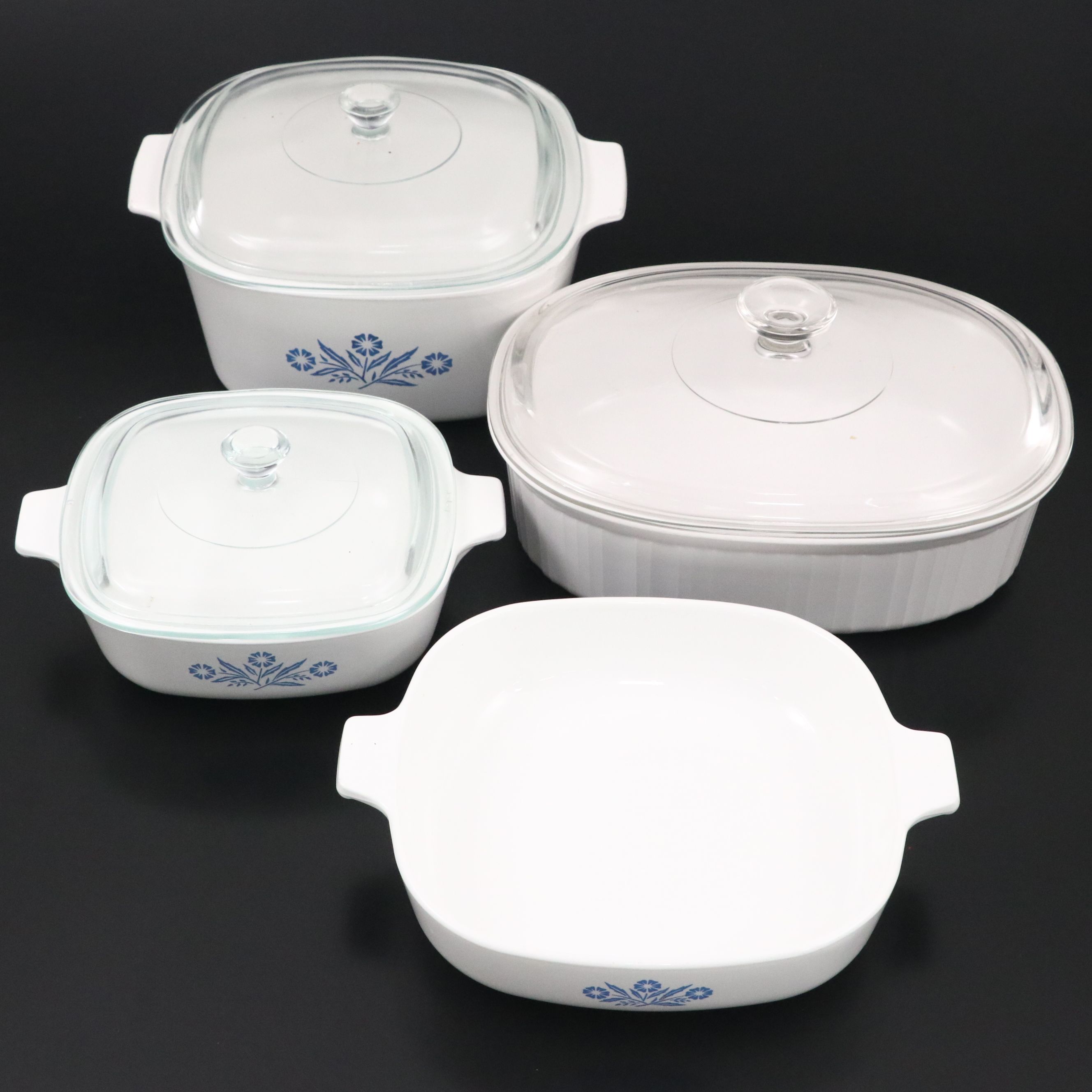CorningWare "Cornflower Blue" and Other Ceramic Casserole Dishes
