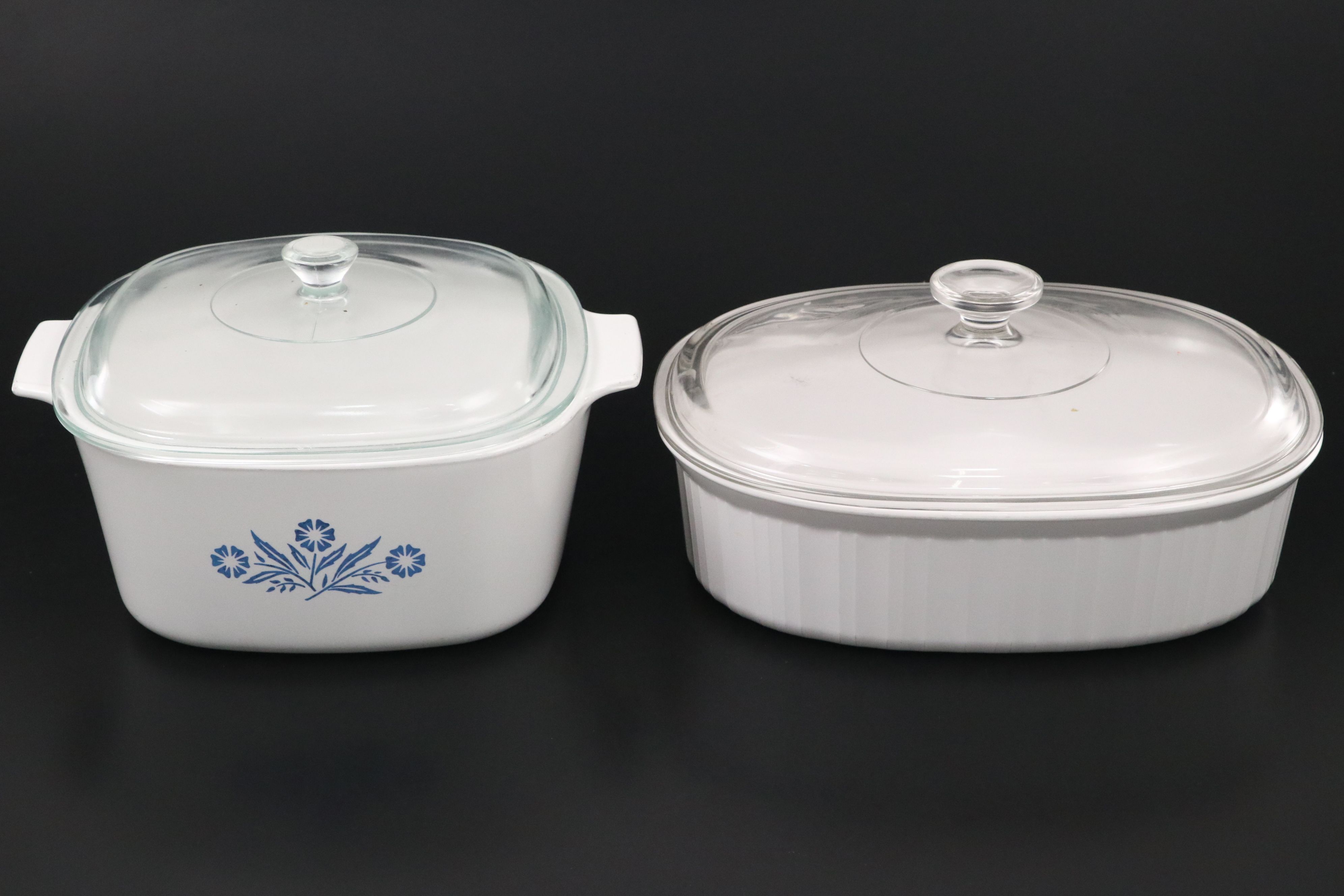 CorningWare "Cornflower Blue" and Other Ceramic Casserole Dishes
