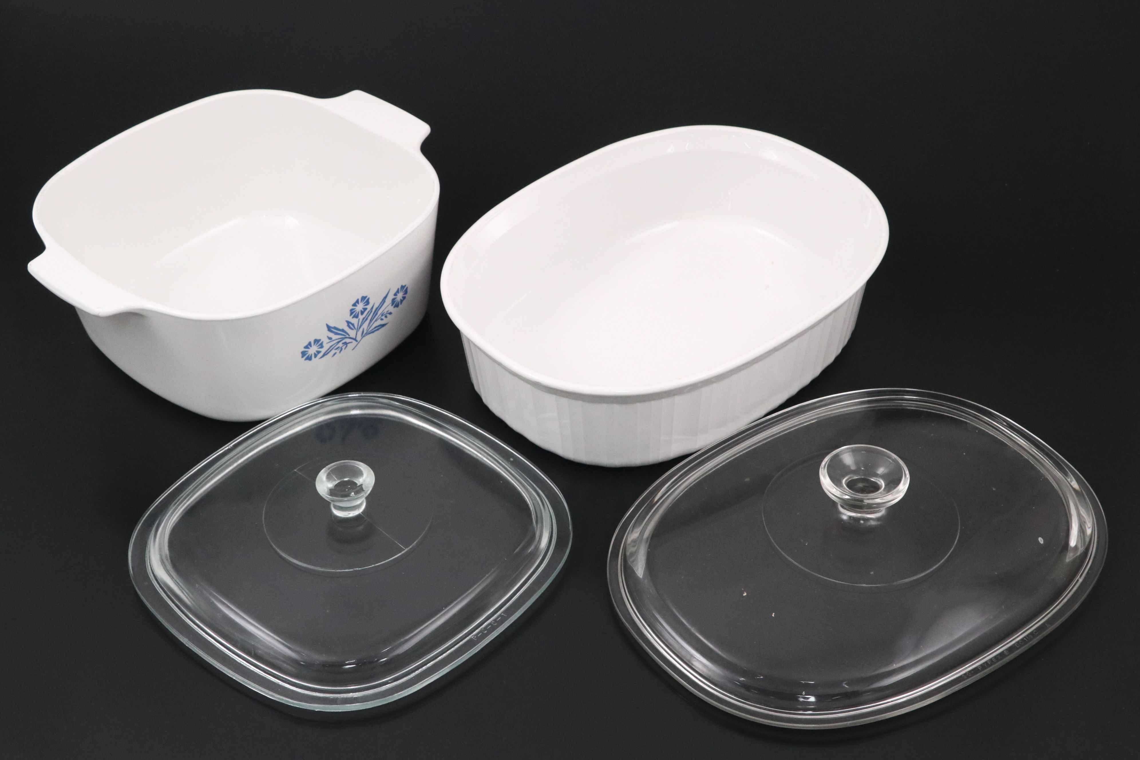 CorningWare "Cornflower Blue" and Other Ceramic Casserole Dishes