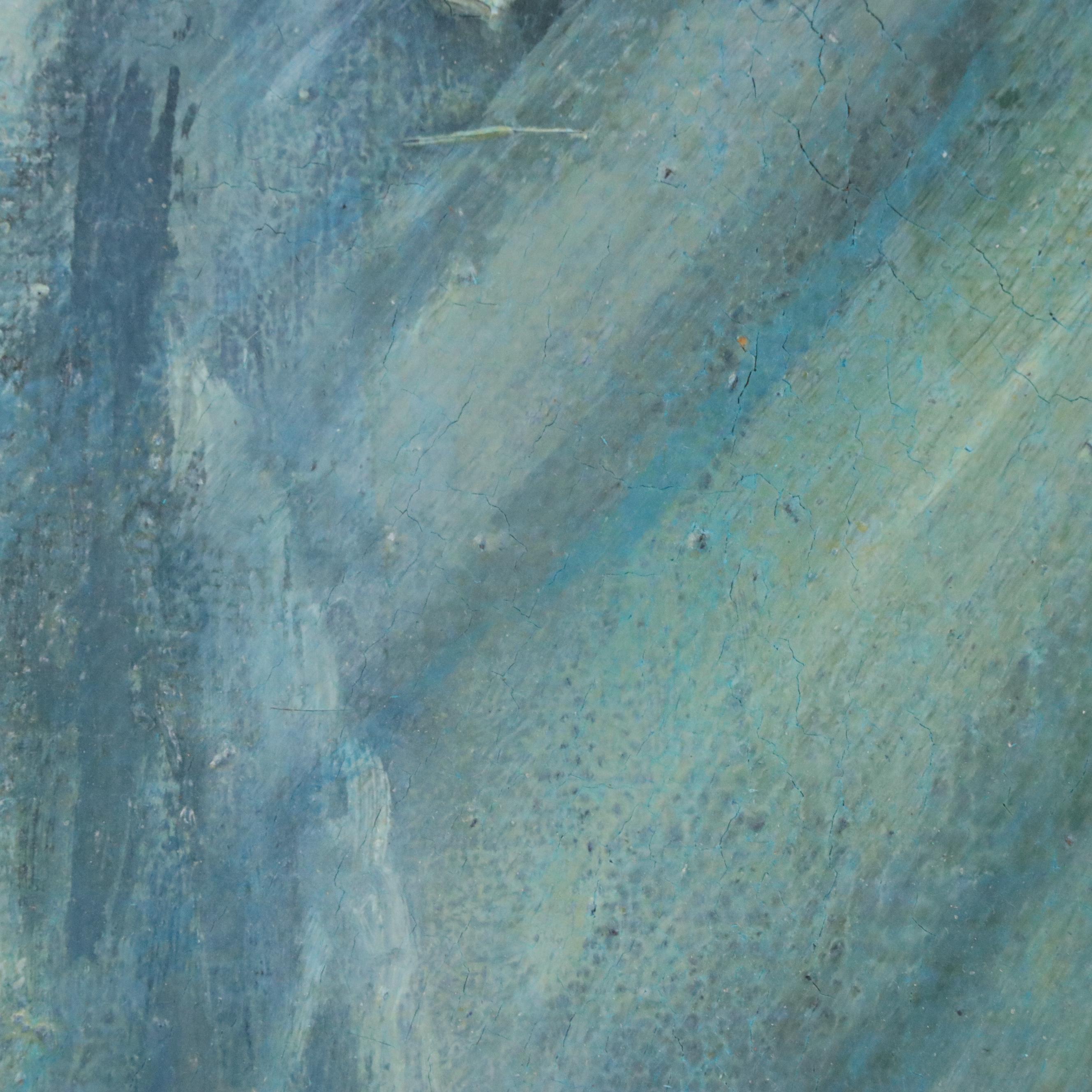 Attributed to Lawren Harris Oil Painting of Soaring Bird, Circa 1960