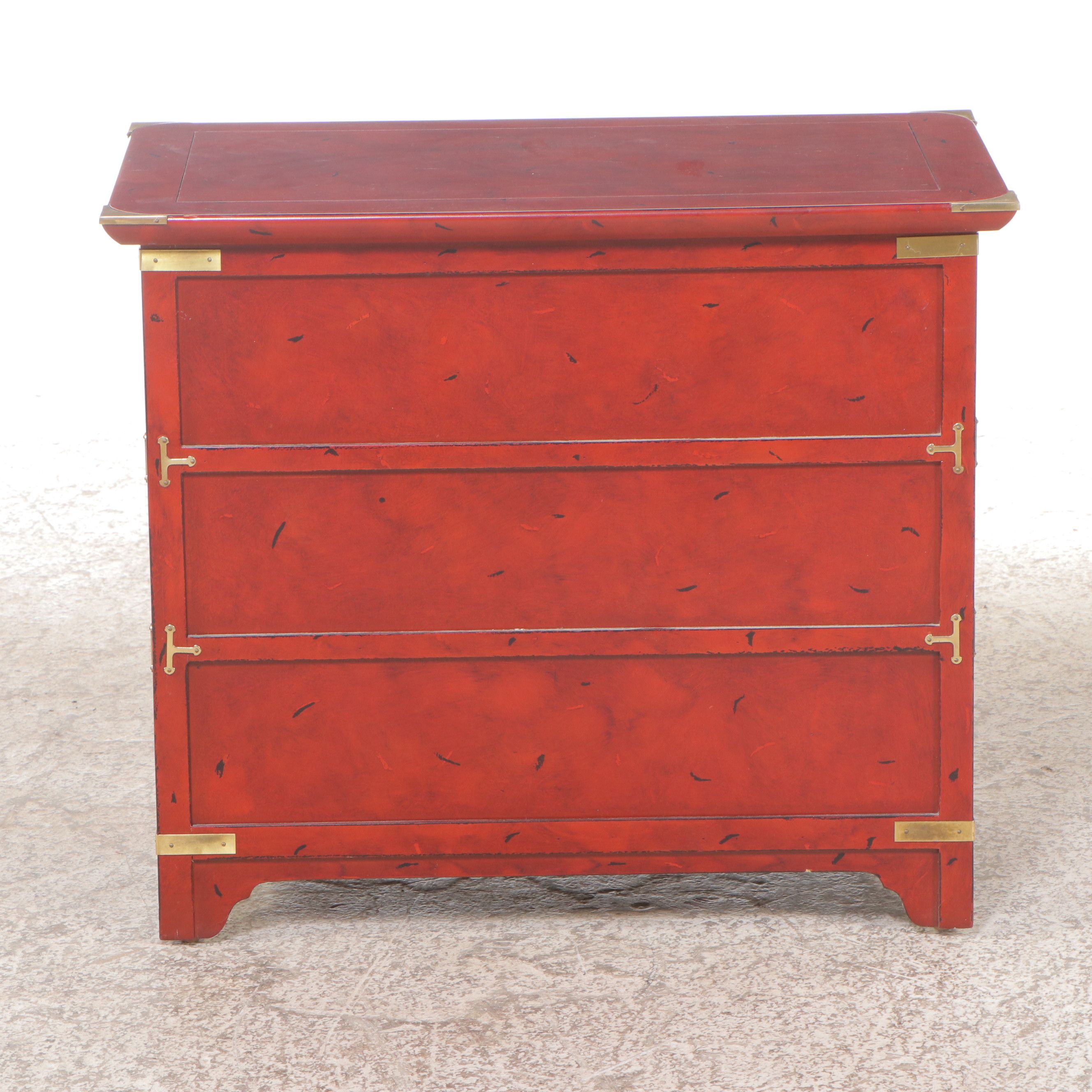 Chinese Cabinet with Brass Accents