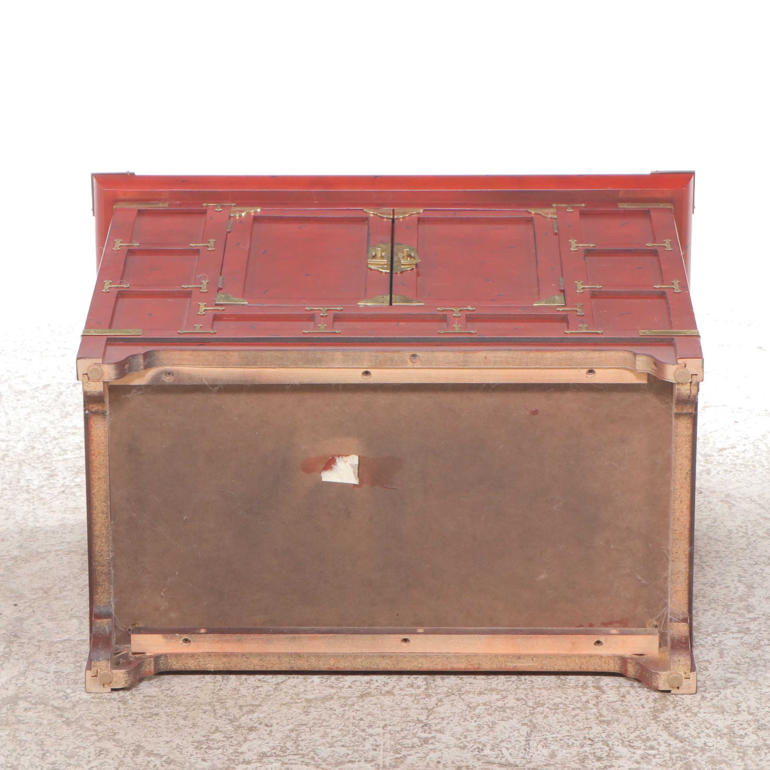 Chinese Cabinet with Brass Accents